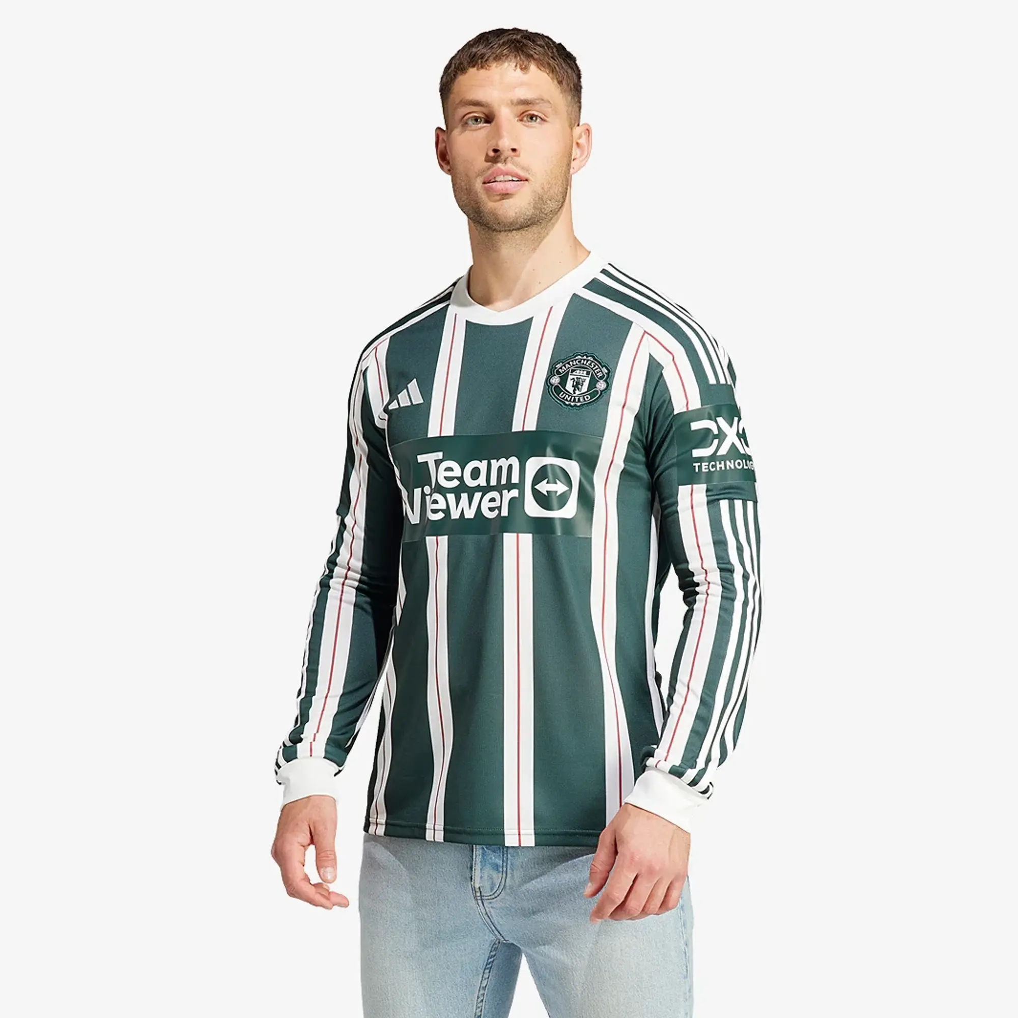adidas Manchester United Mens LS Away Shirt 2023/24