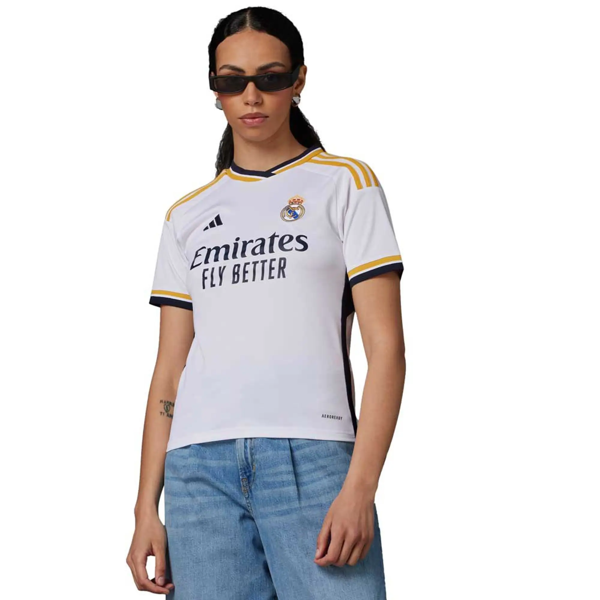 adidas Real Madrid Womens SS Home Shirt 2023/24