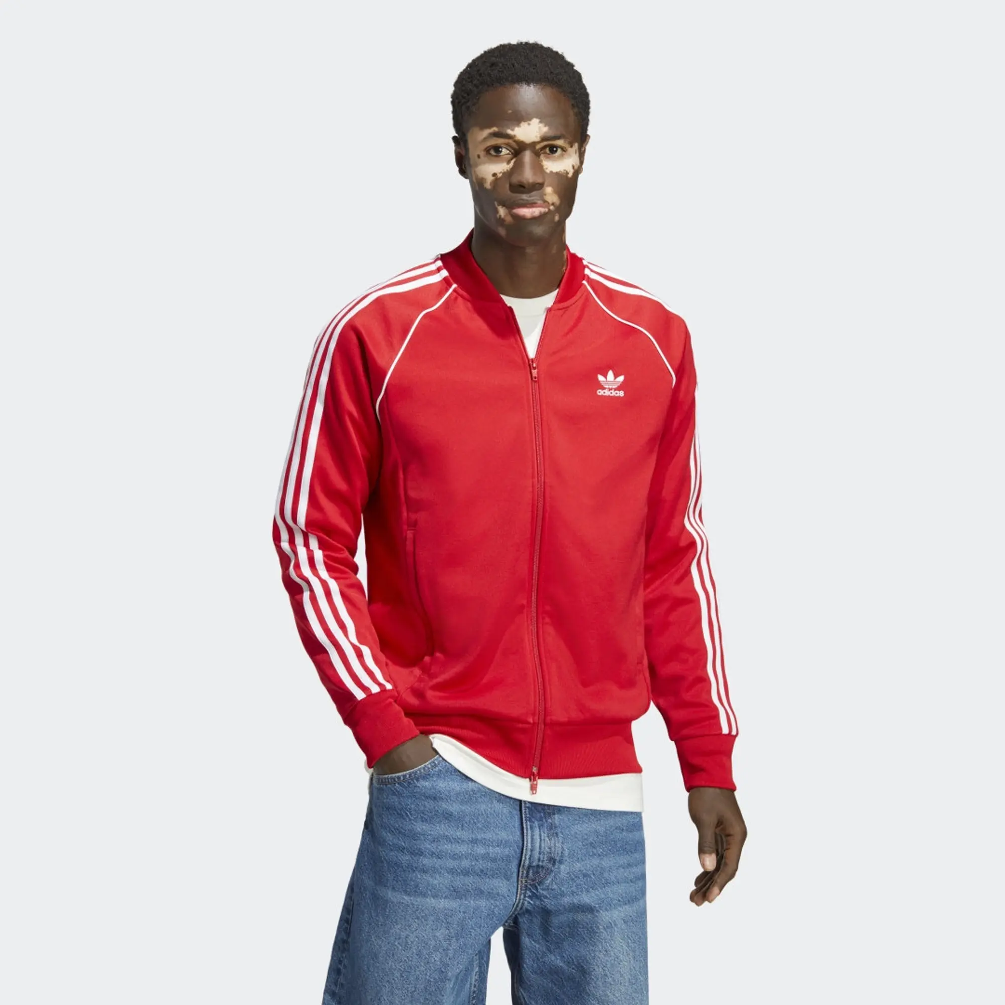Adidas Superstar Men Track Tops - Red