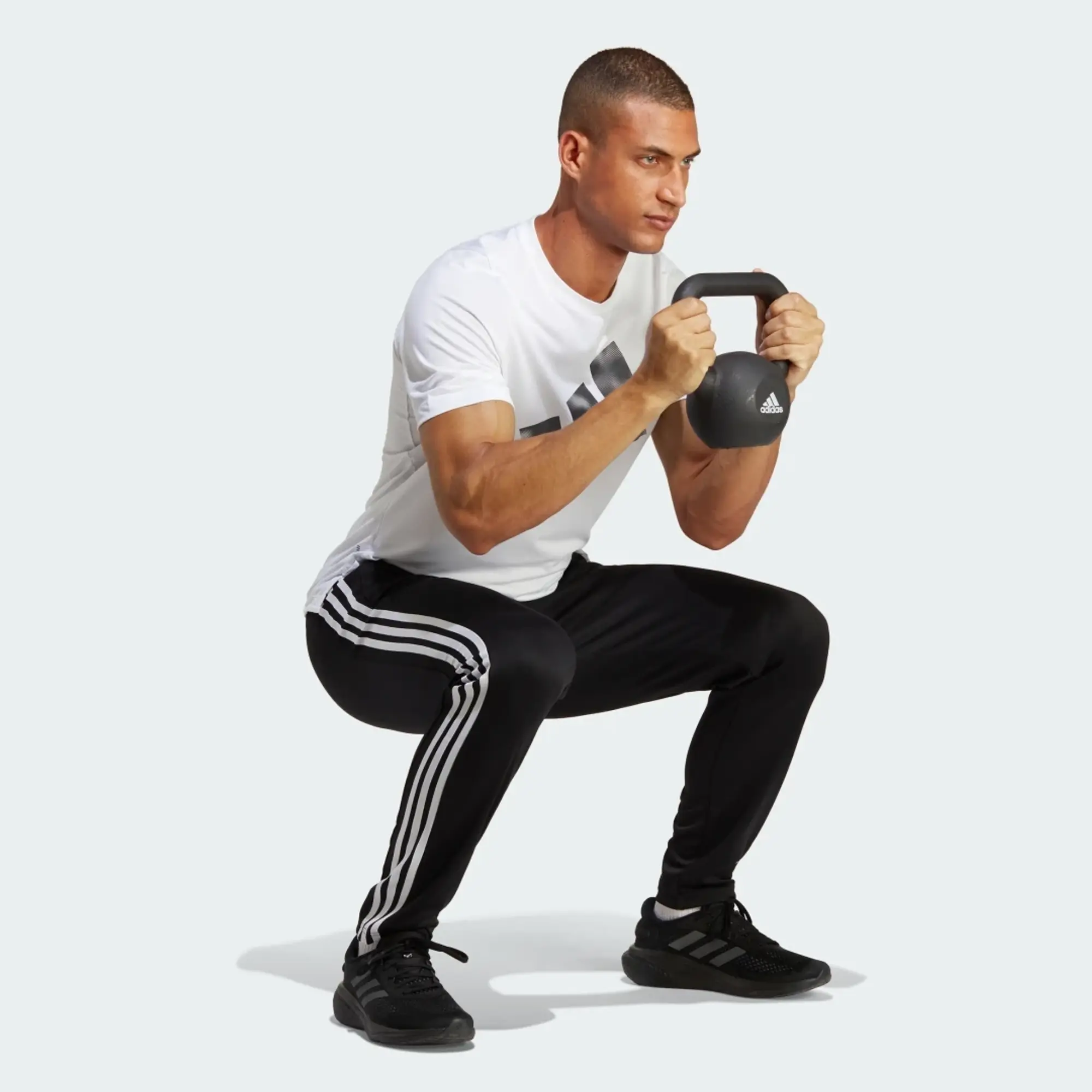 adidas 3 Stripe Training Essentials Jogger Mens