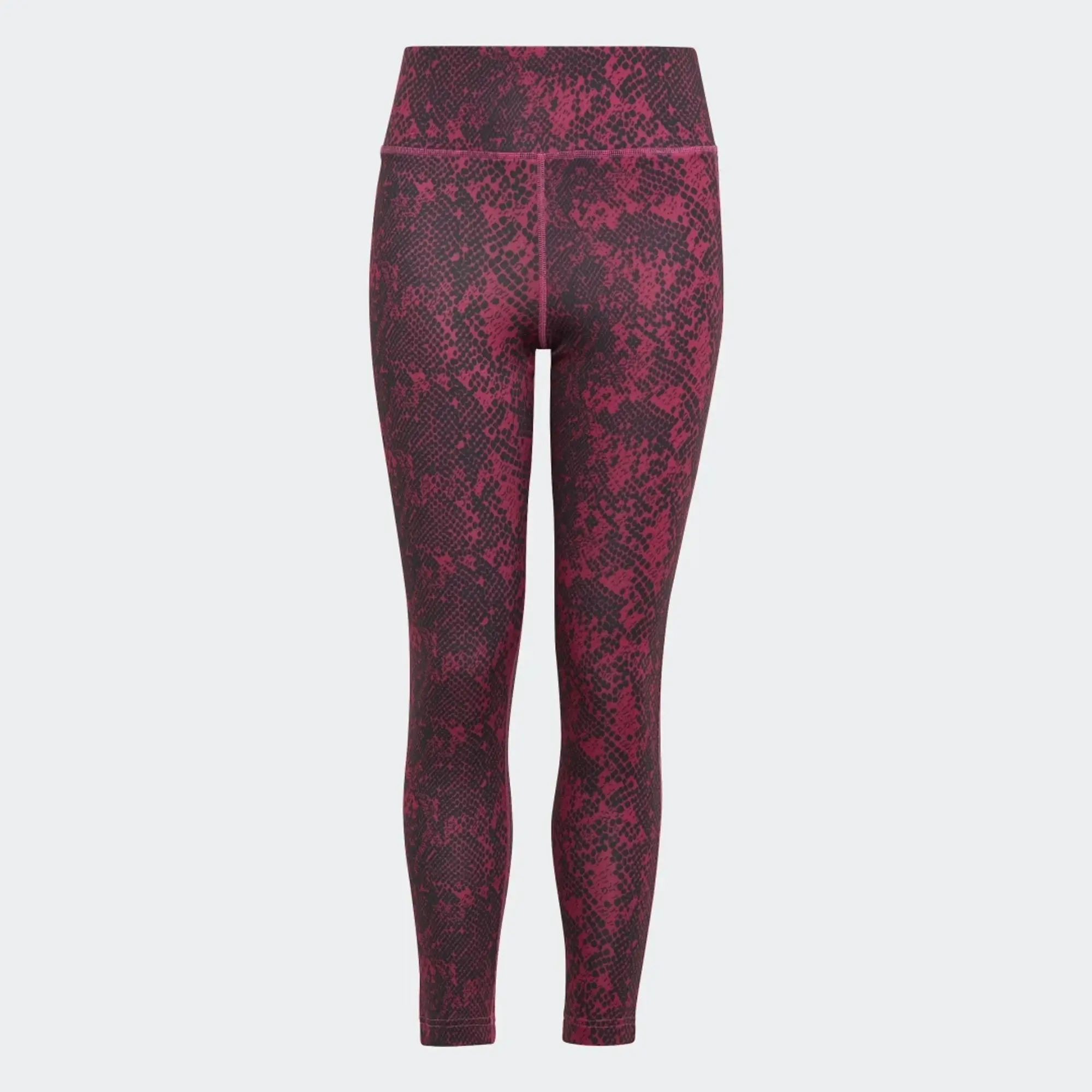 adidas Aeroready Animal-Print Optime 7/8 High-Rise Pocket Gym Legging Girls - White