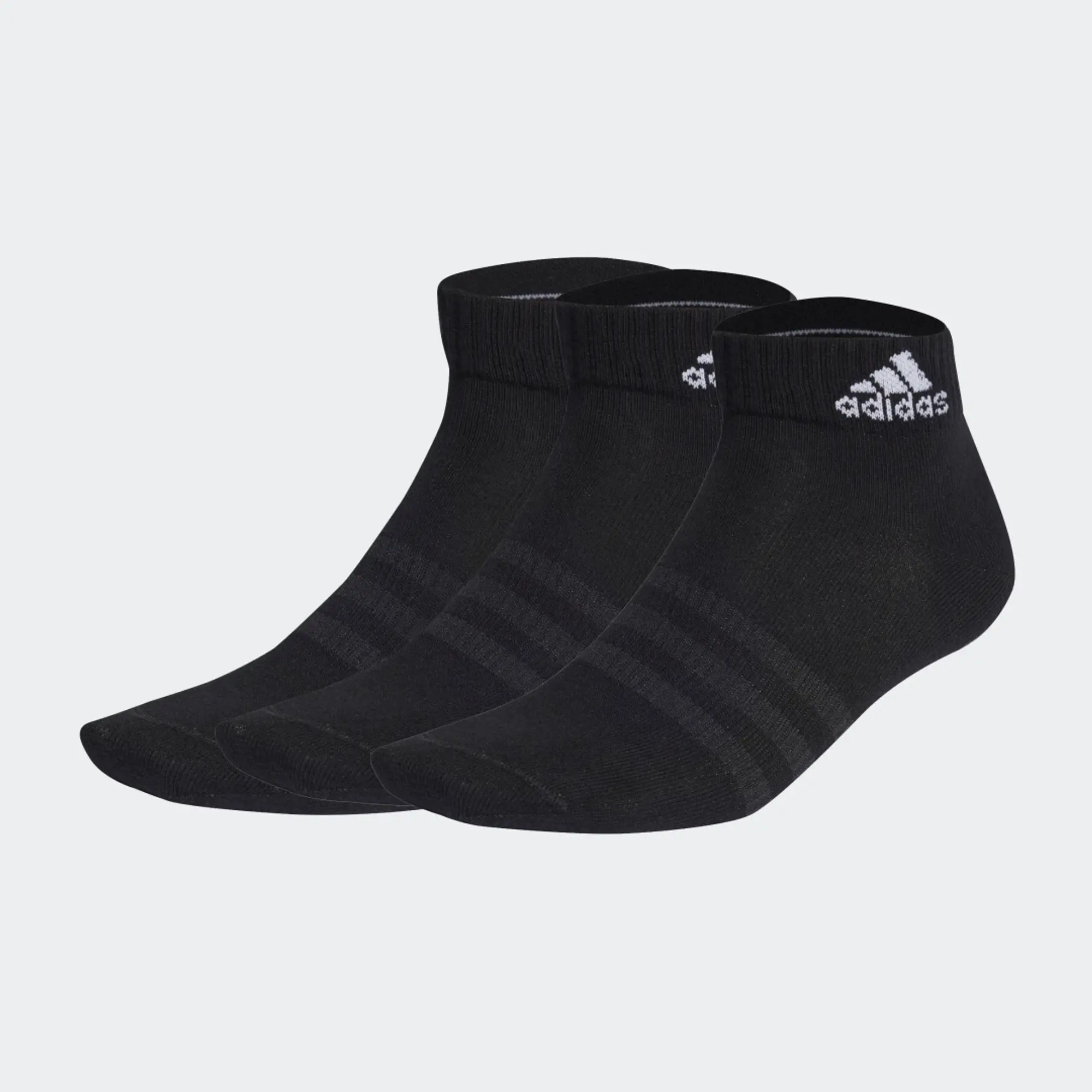 adidas black & white kids ankle socks 3 pack