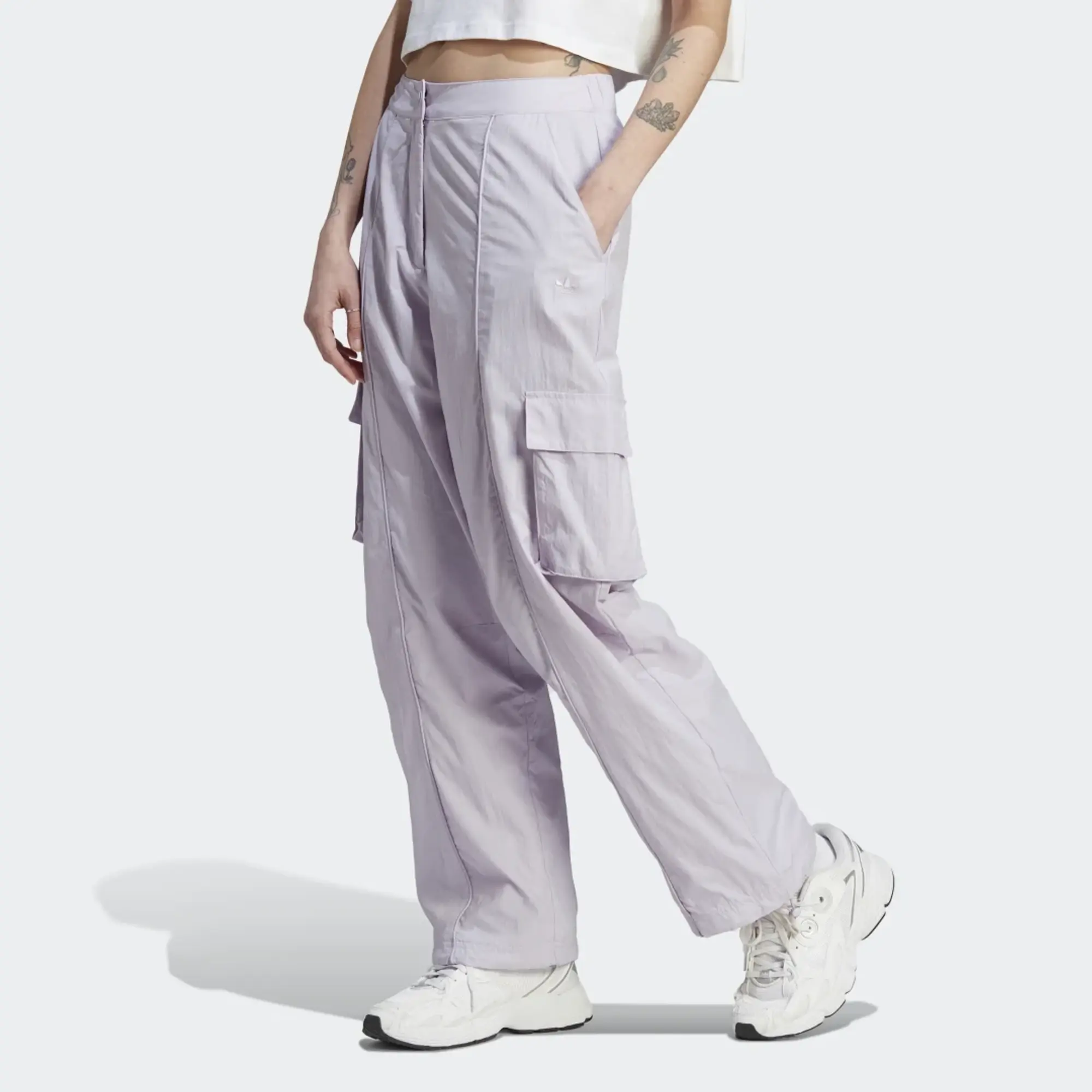 adidas Premium Essentials Nylon Cargo Tracksuit Bottoms