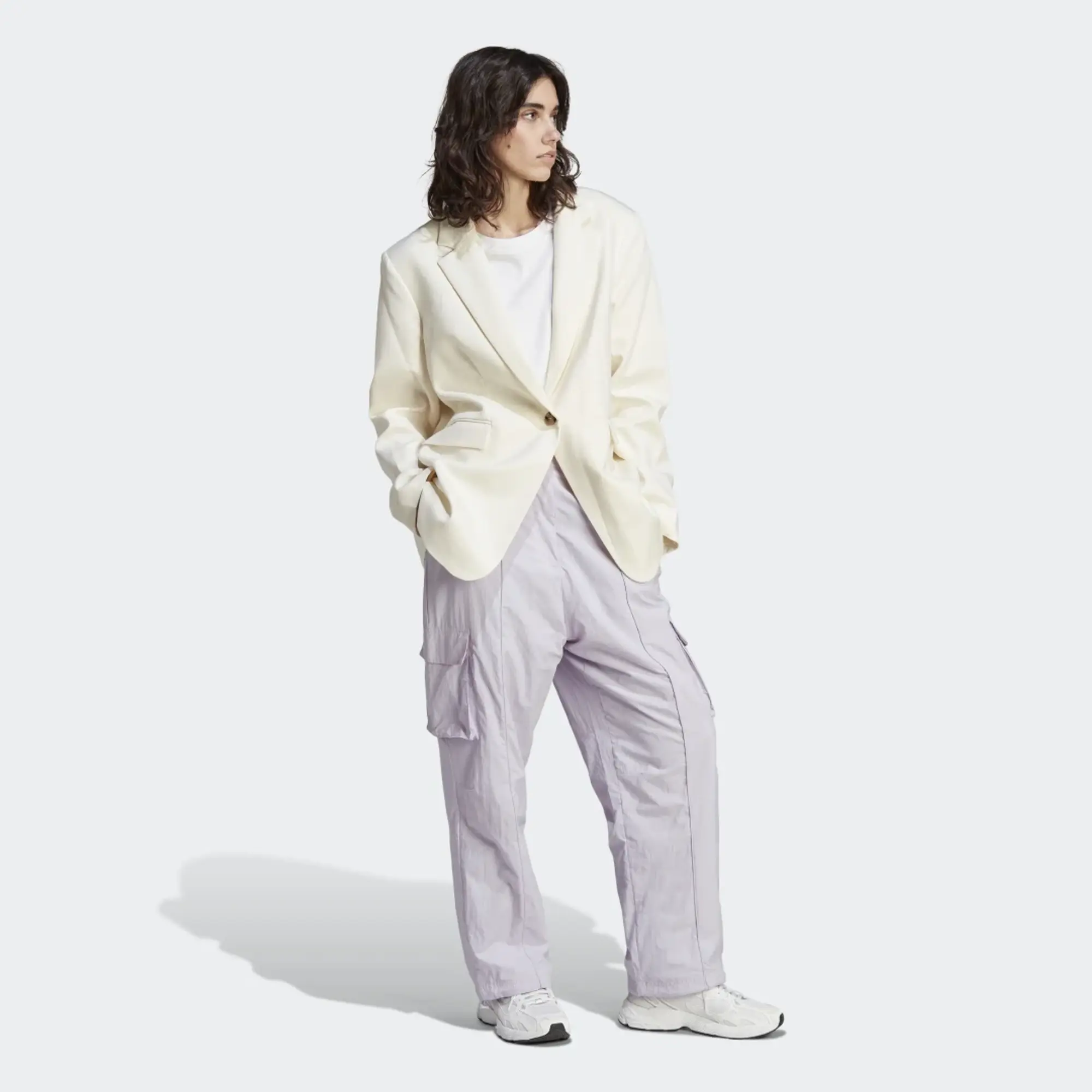 adidas Premium Essentials Nylon Cargo Tracksuit Bottoms