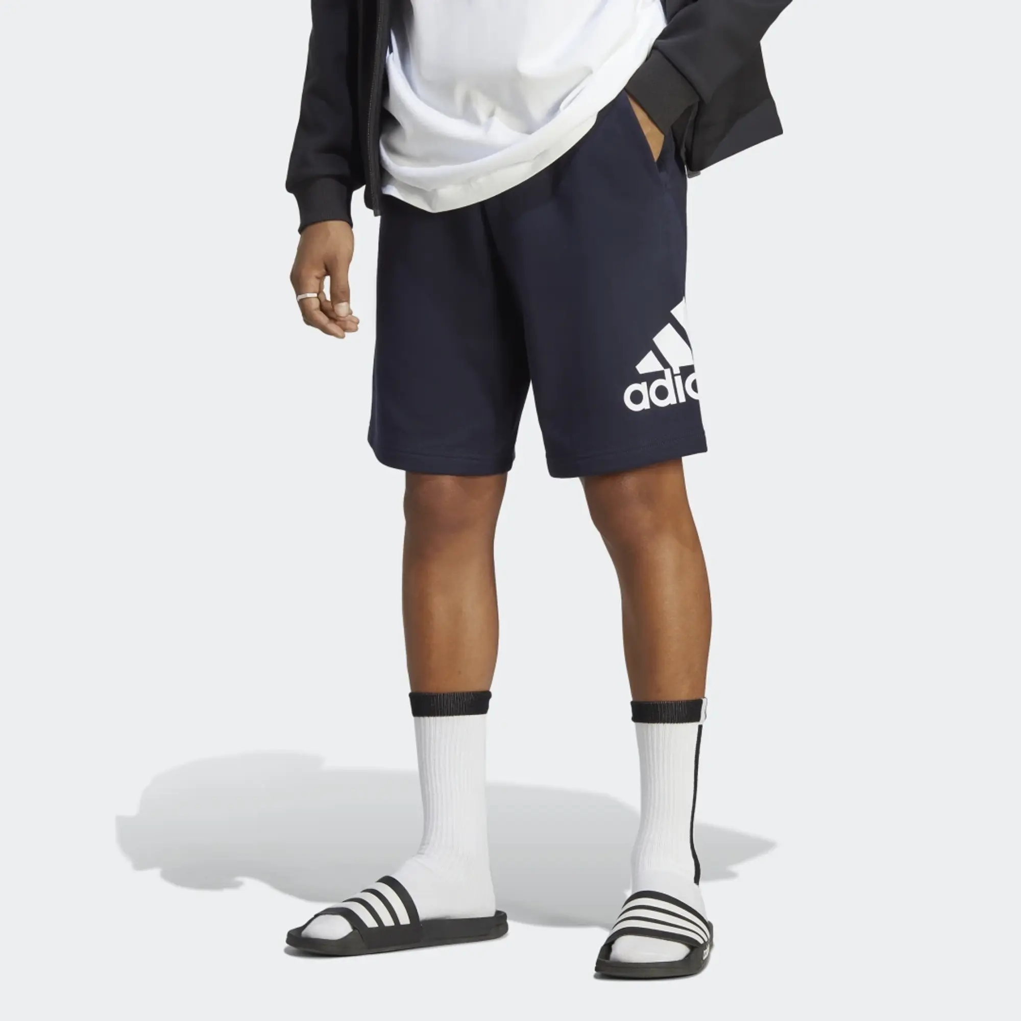 adidas Men Essentials Big Logo French Terry Shorts