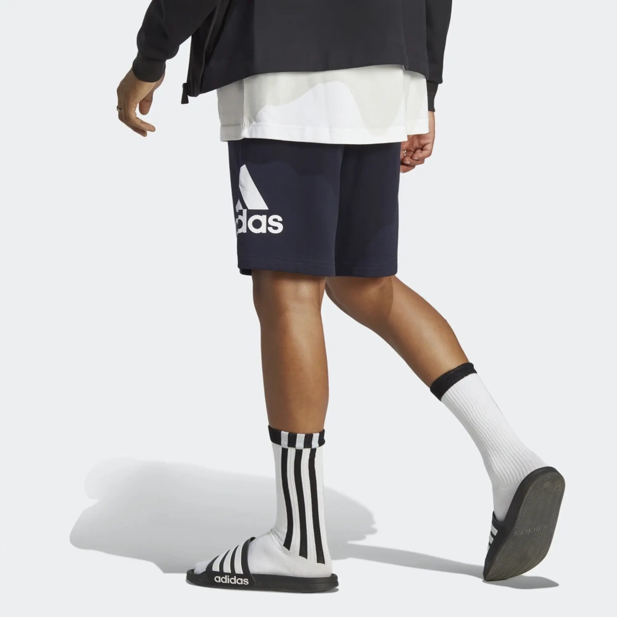 adidas Men Essentials Big Logo French Terry Shorts