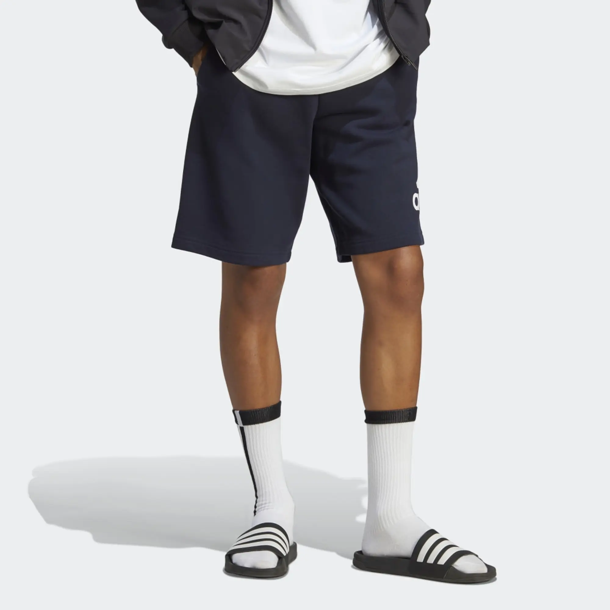 adidas Men Essentials Big Logo French Terry Shorts