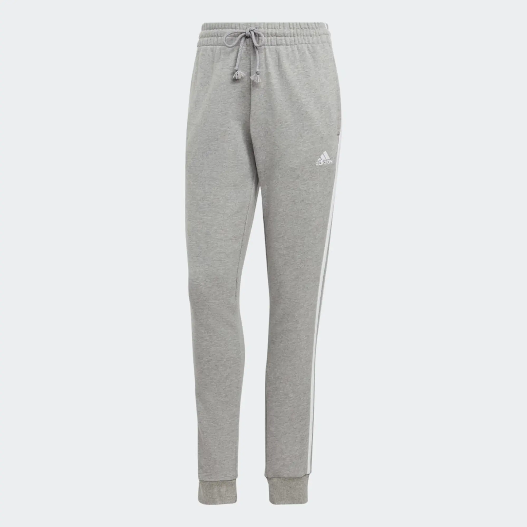 Adidas Essentials 3-stripes Cuffed Joggers + - Grey