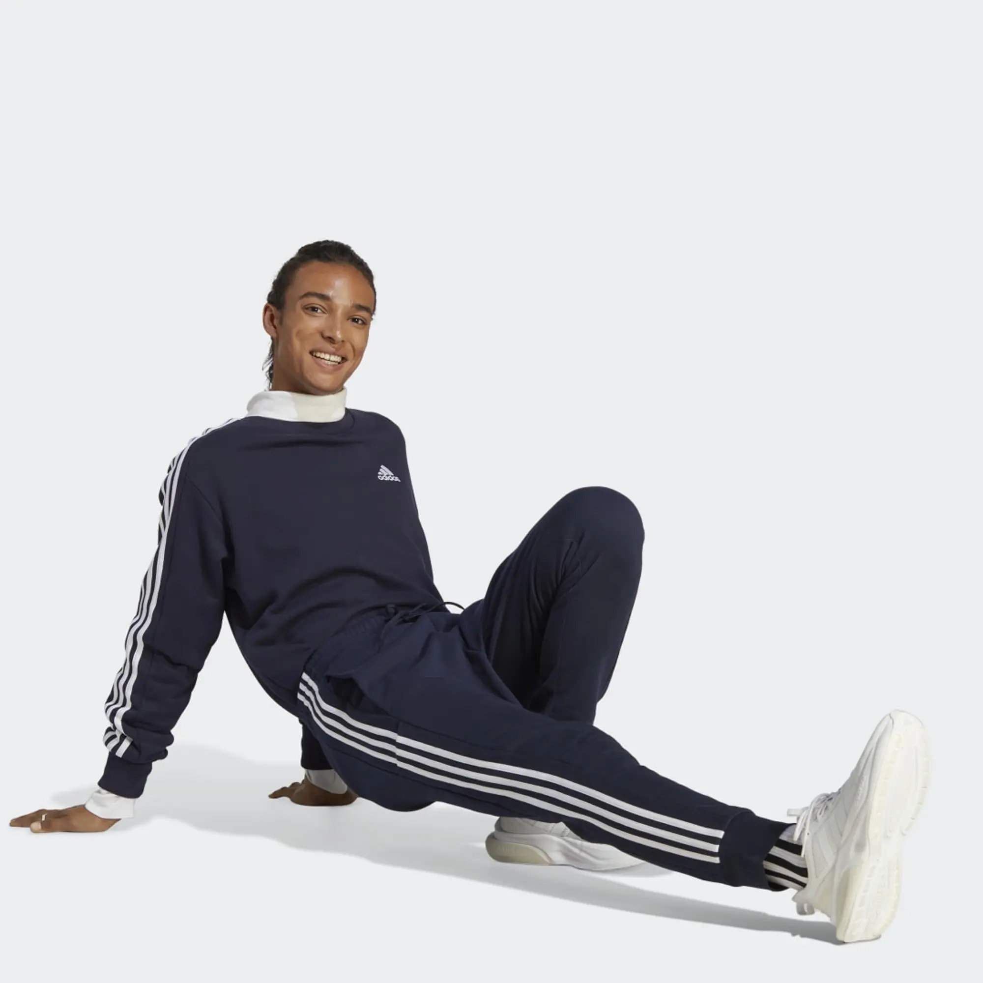 adidas Essentials French Terry Tapered Cuff 3-Stripes Joggers