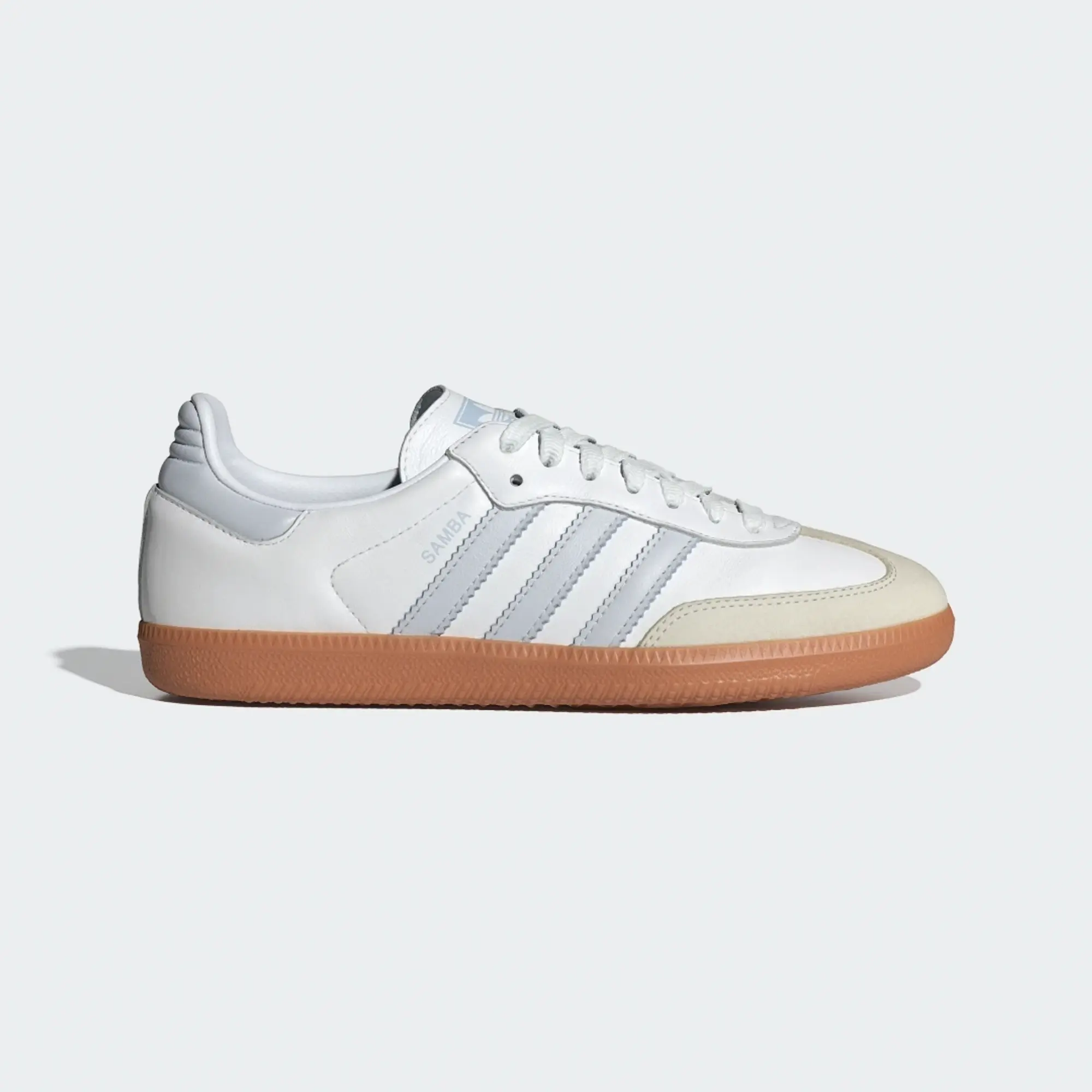 Adidas Originals Samba Og Trainers In White And Pastel Blue