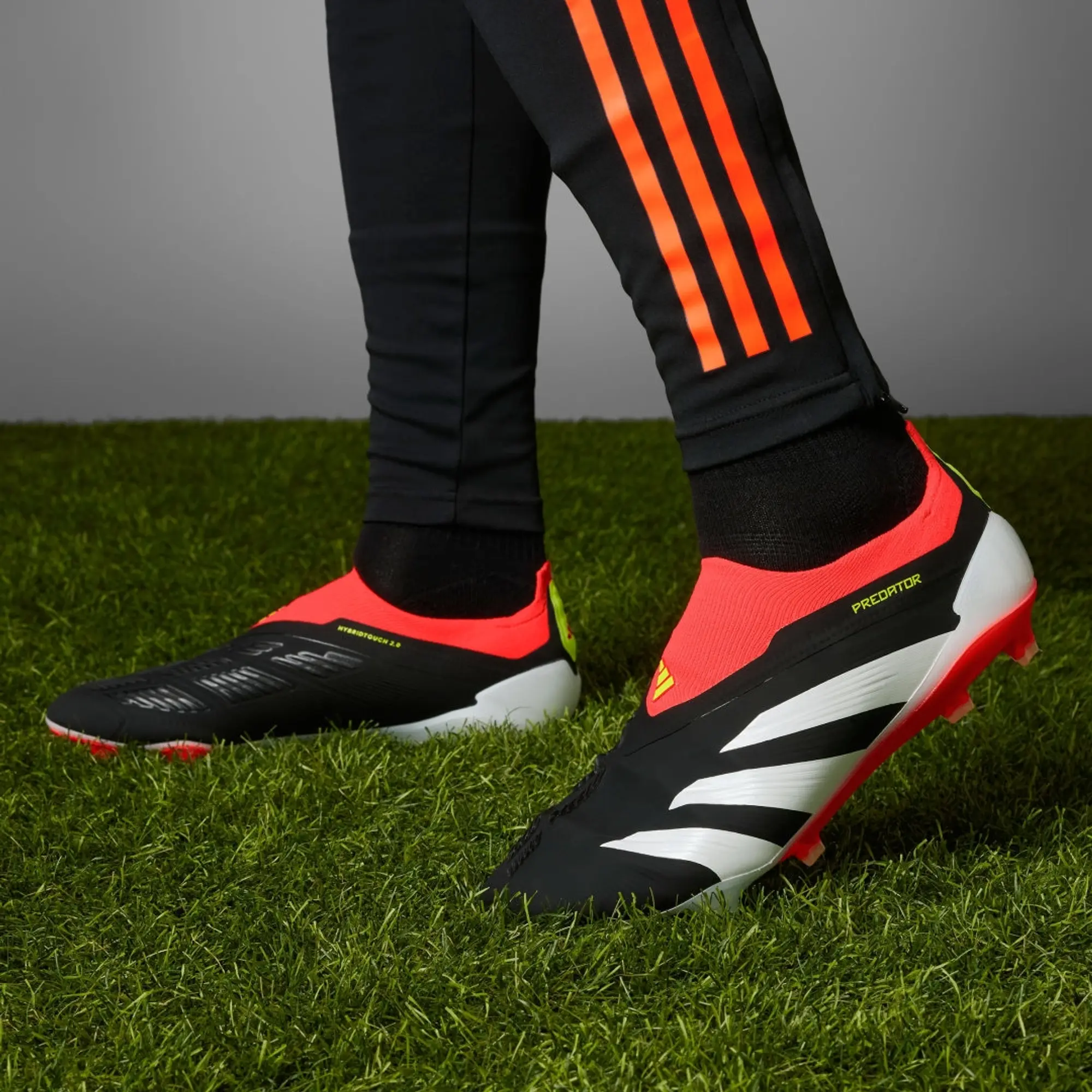 Adidas Predator Elite Laceless Fg Solar Energy - Core Black/Footwear White/Solar Red - ['Black']