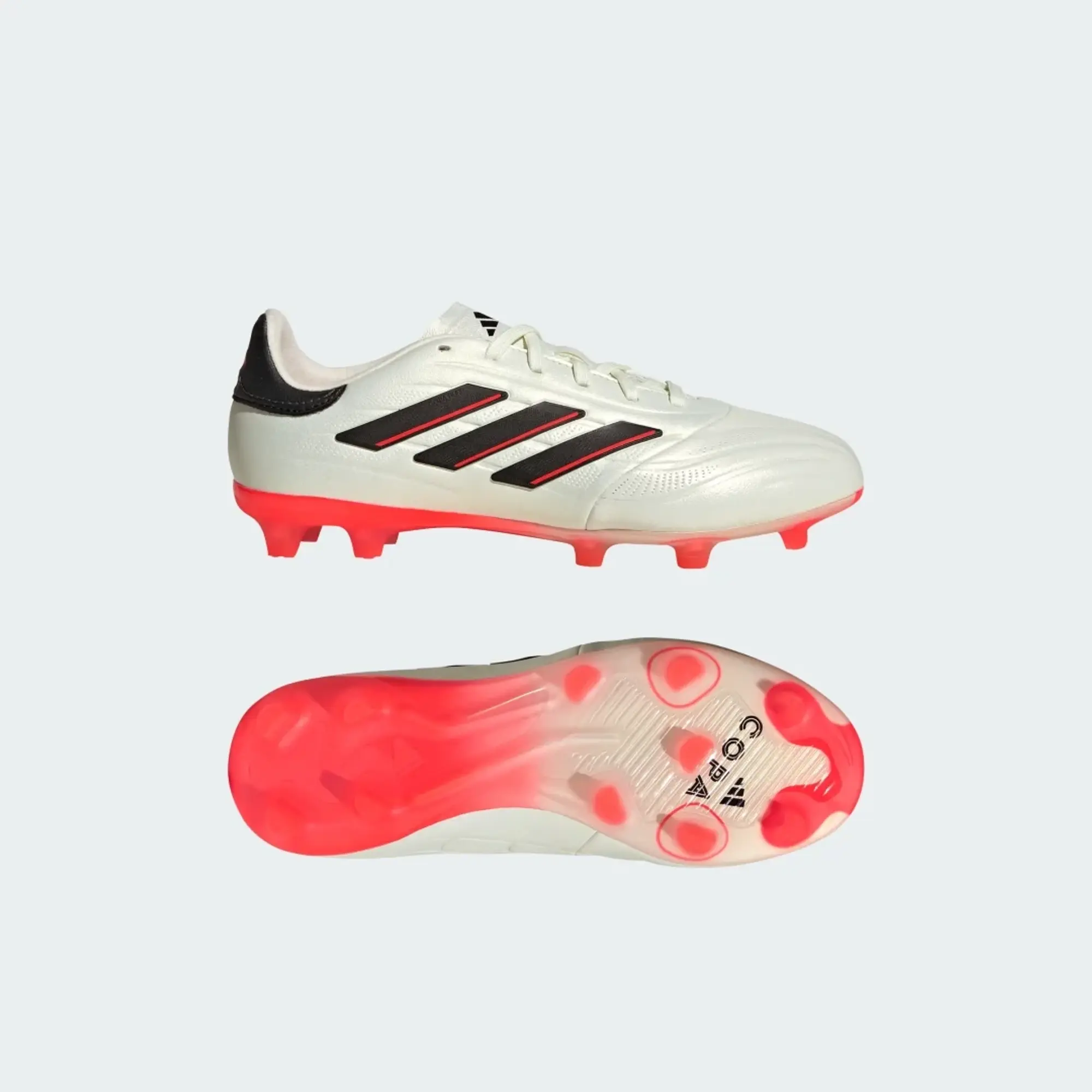 adidas Copa Pure 2 Elite Childrens Firm Ground Football Boots Cream IE4985 FOOTY.COM