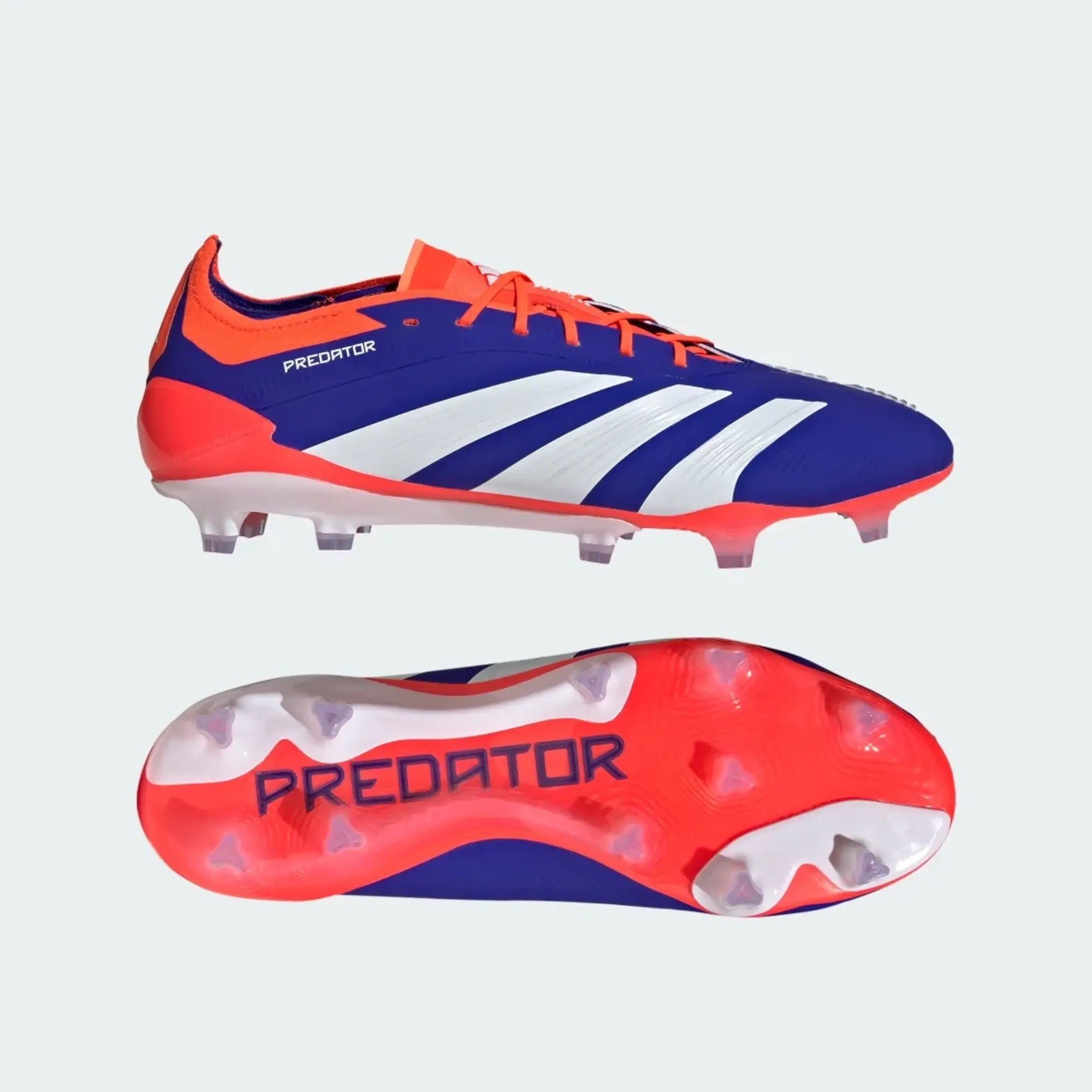 Adidas Predator Elite Fg Advancement - Lucid Blue/Footwear White/Solar Red - ['Blue']