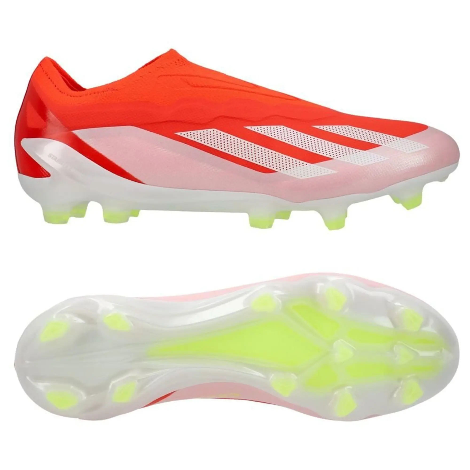 Adidas X Crazyfast Elite Laceless Fg Energy Citrus - Solar Red/Footwear White/Solar Yellow - ['Red']