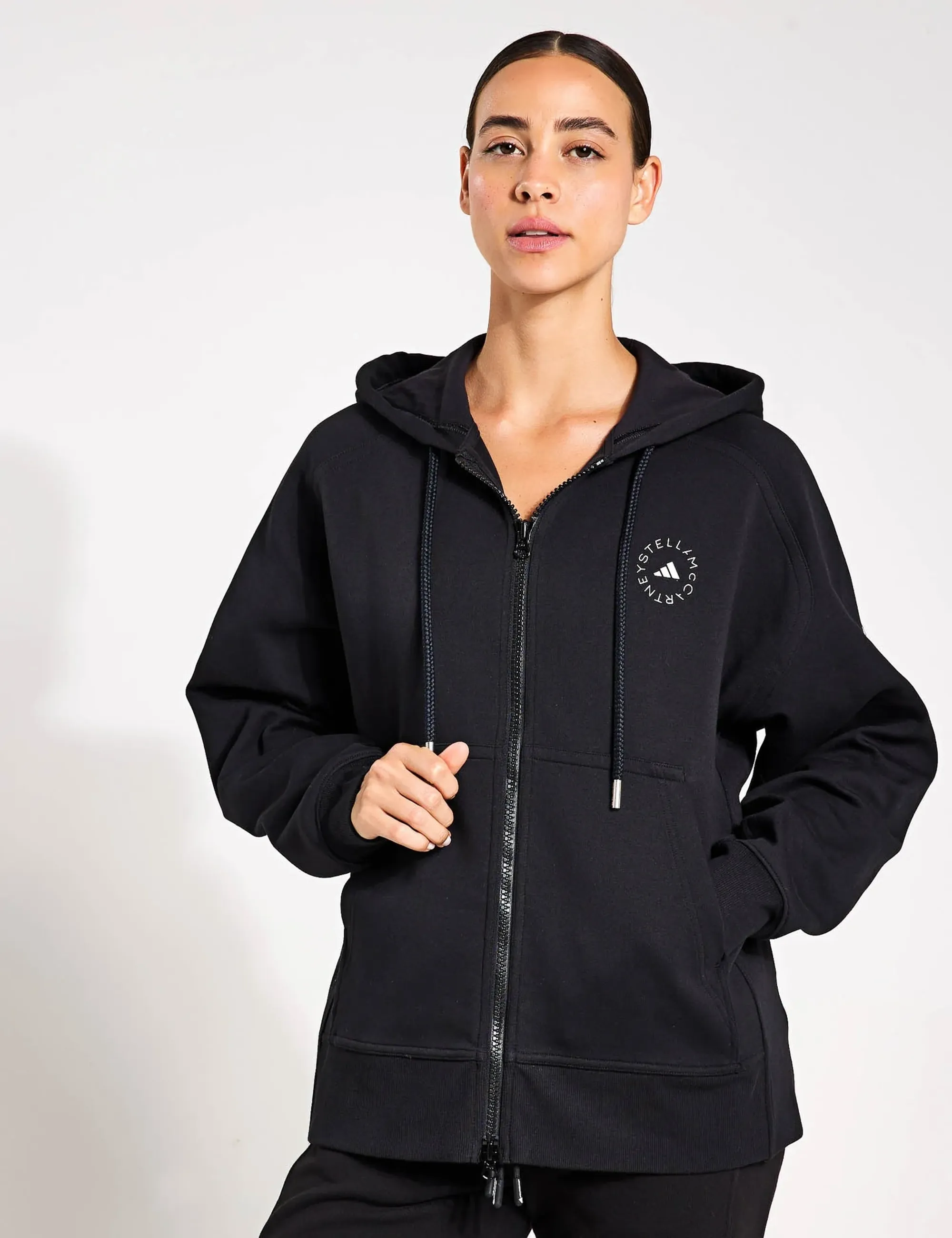 adidas X Stella McCartney Women's Full-Zip Hoodie - Black/White