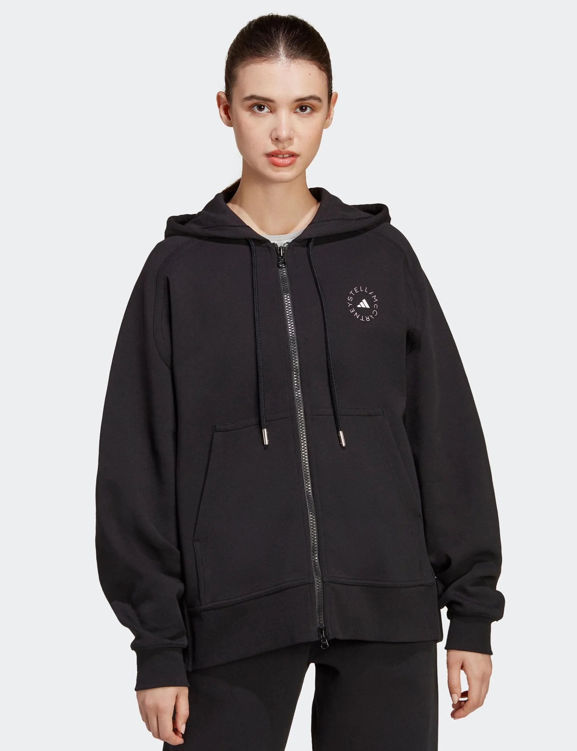 adidas X Stella McCartney Women's Full-Zip Hoodie - Black/White