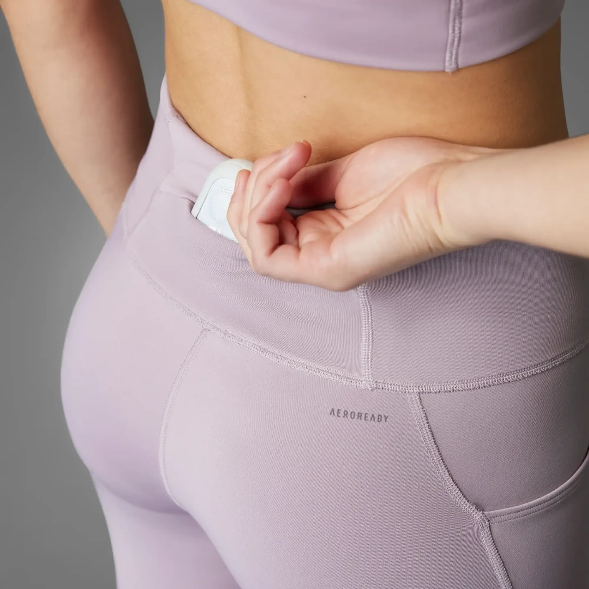 Adidas Dailyrun 3 Stripes 7/8 Leggings  - White