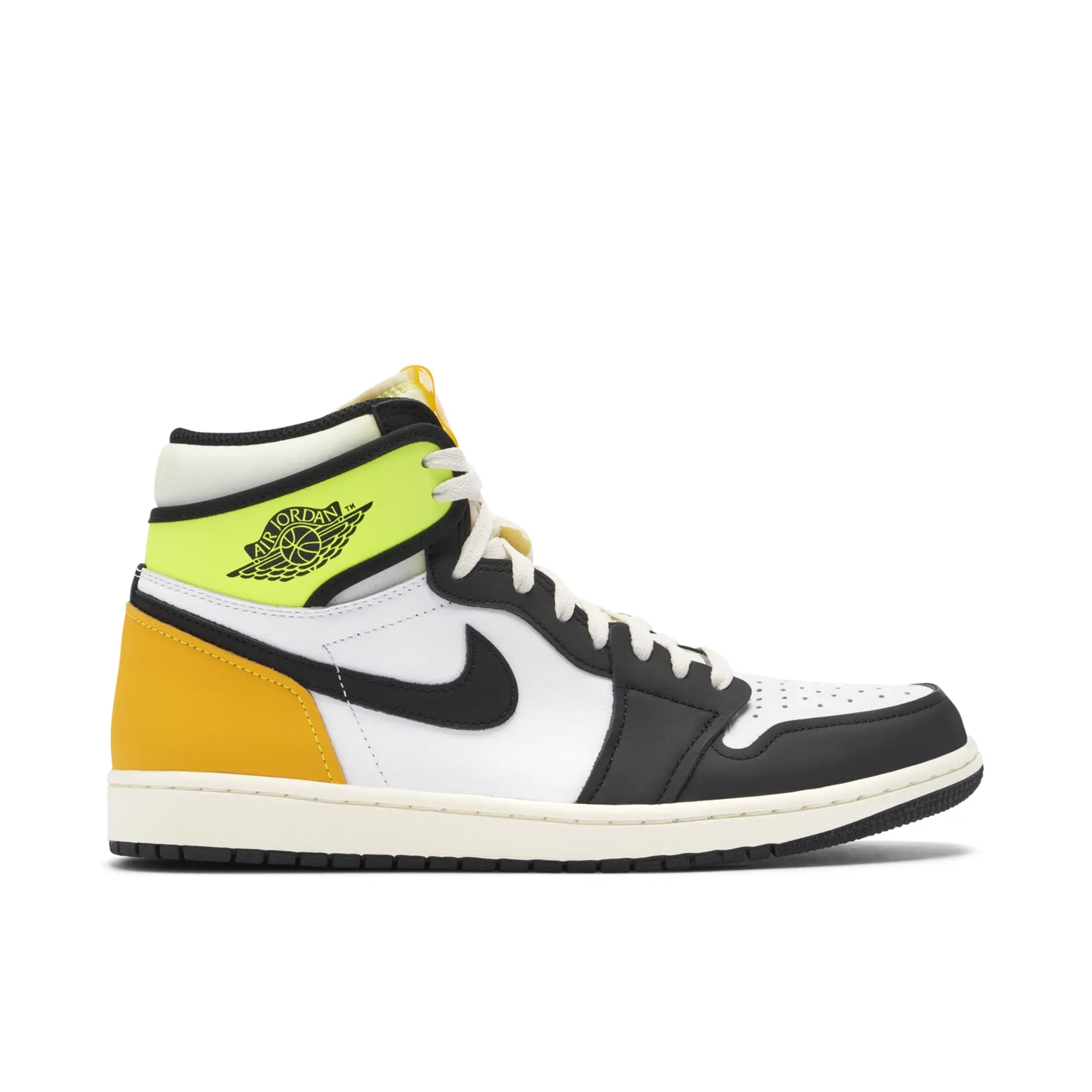 Nike Jordan Jordan 1 Retro High White Black Volt University Gold (M)