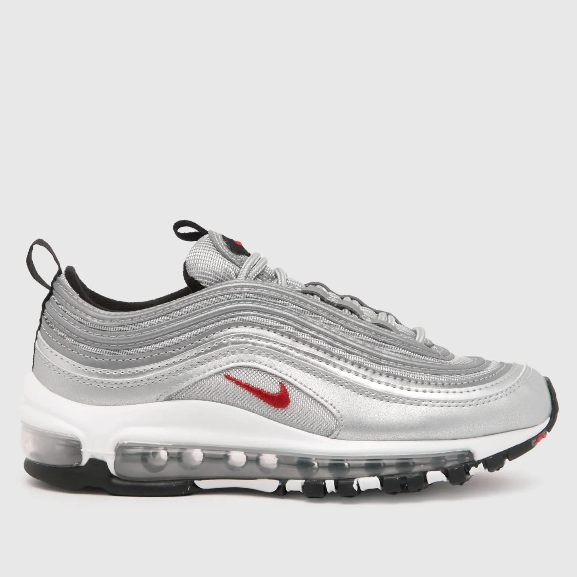 Nike Childrens Unisex Air Max 97 Qs Gs Silver Trainers