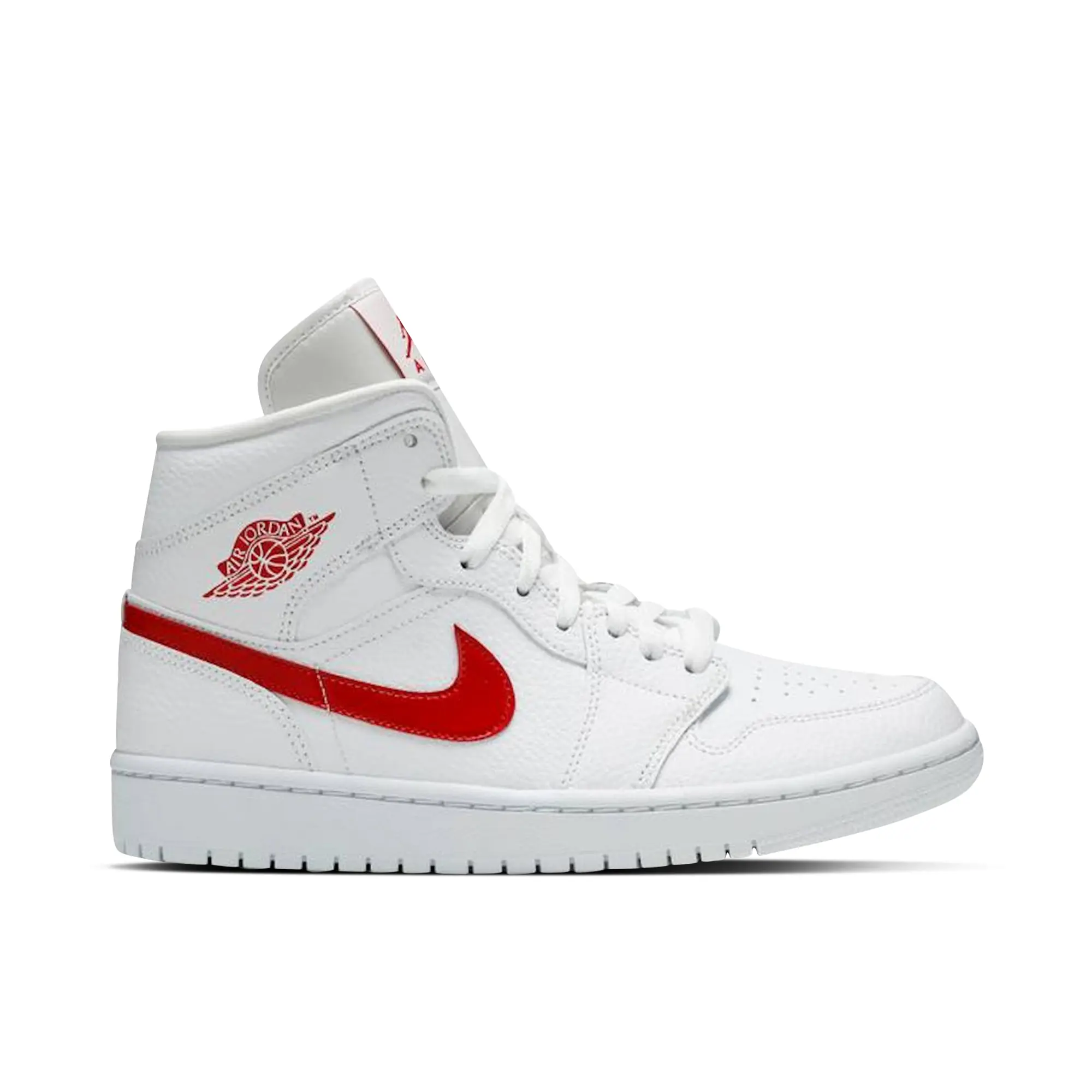 Nike Jordan Air Jordan Air Jordan 1 Mid White University Red