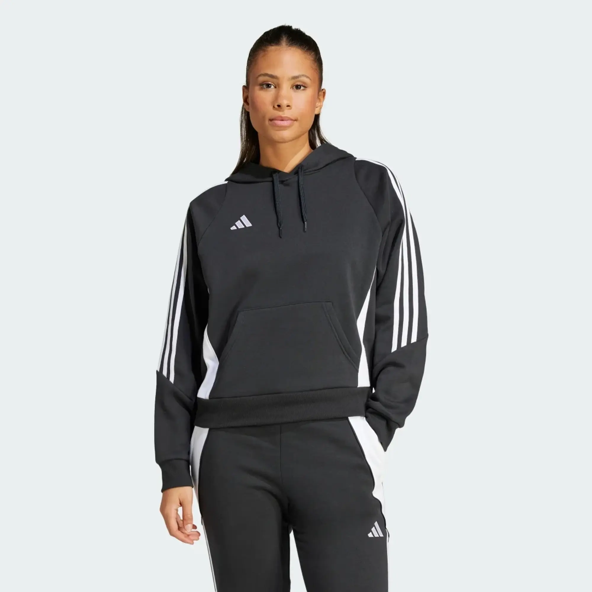 adidas  TIRO24 SWHOODW  women's Sweatshirt in Black