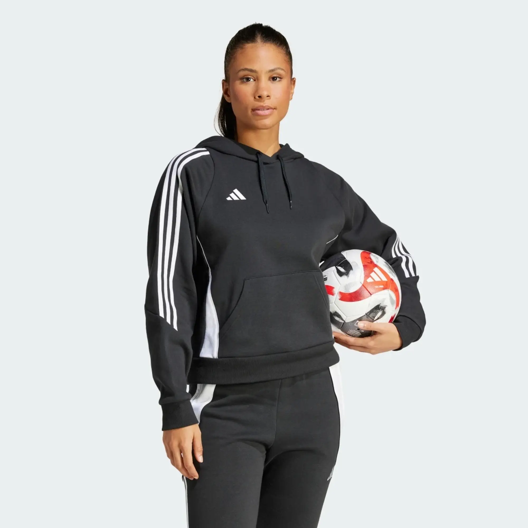 adidas  TIRO24 SWHOODW  women's Sweatshirt in Black
