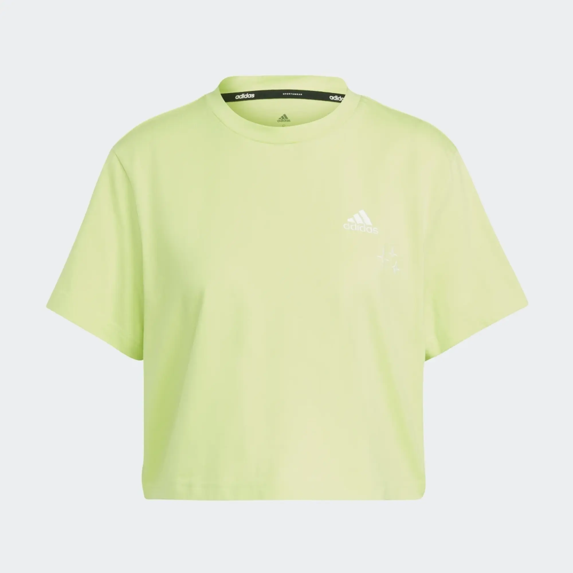 adidas Scribble Embroidery Crop T-Shirt