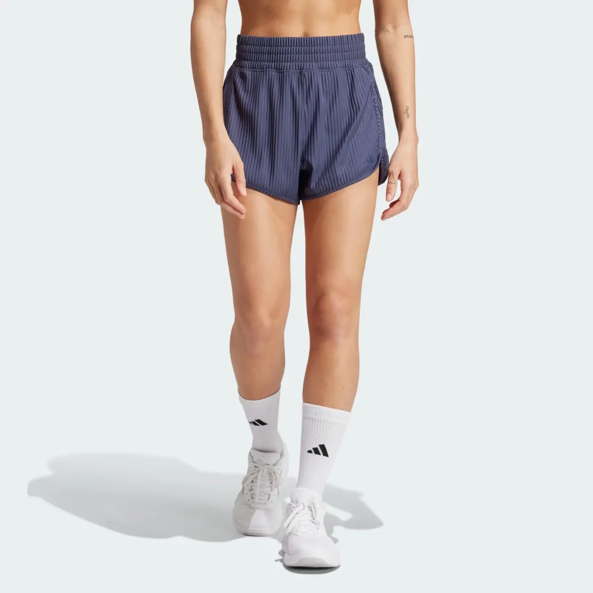adidas Women Pacer All Gym Seasonal Rib High Rise Tonal 3 St