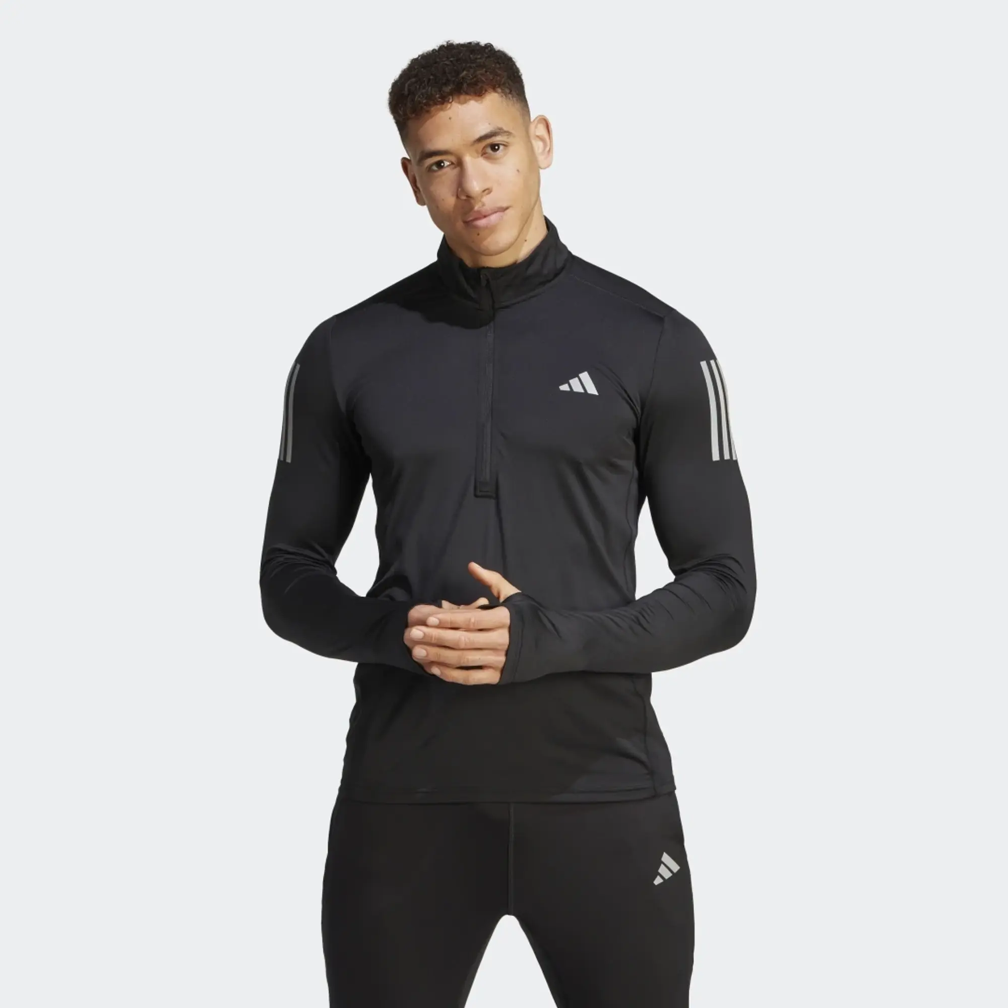 adidas Own the Run 1/4 Zip Long Sleeve Sweatshirt