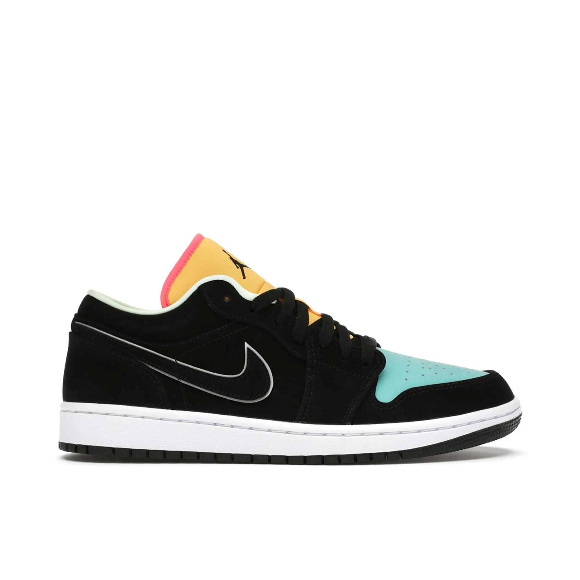 Nike Jordan Air Jordan Air Jordan 1 Low Black Aurora Green Laser Orange