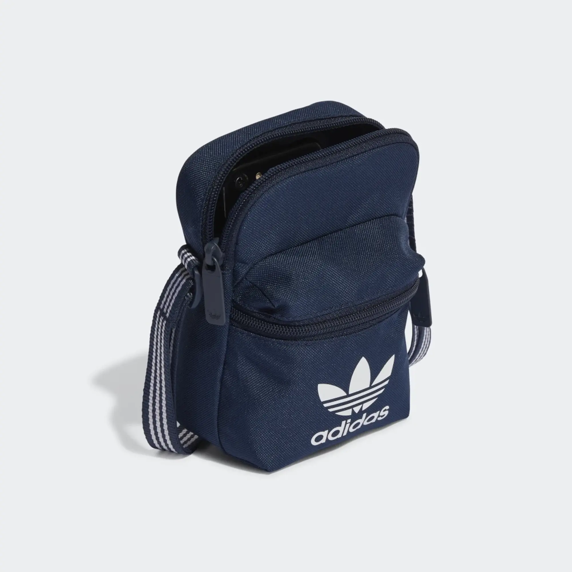Adidas Originals Adicolor Shoulder Bag In Dark Blue