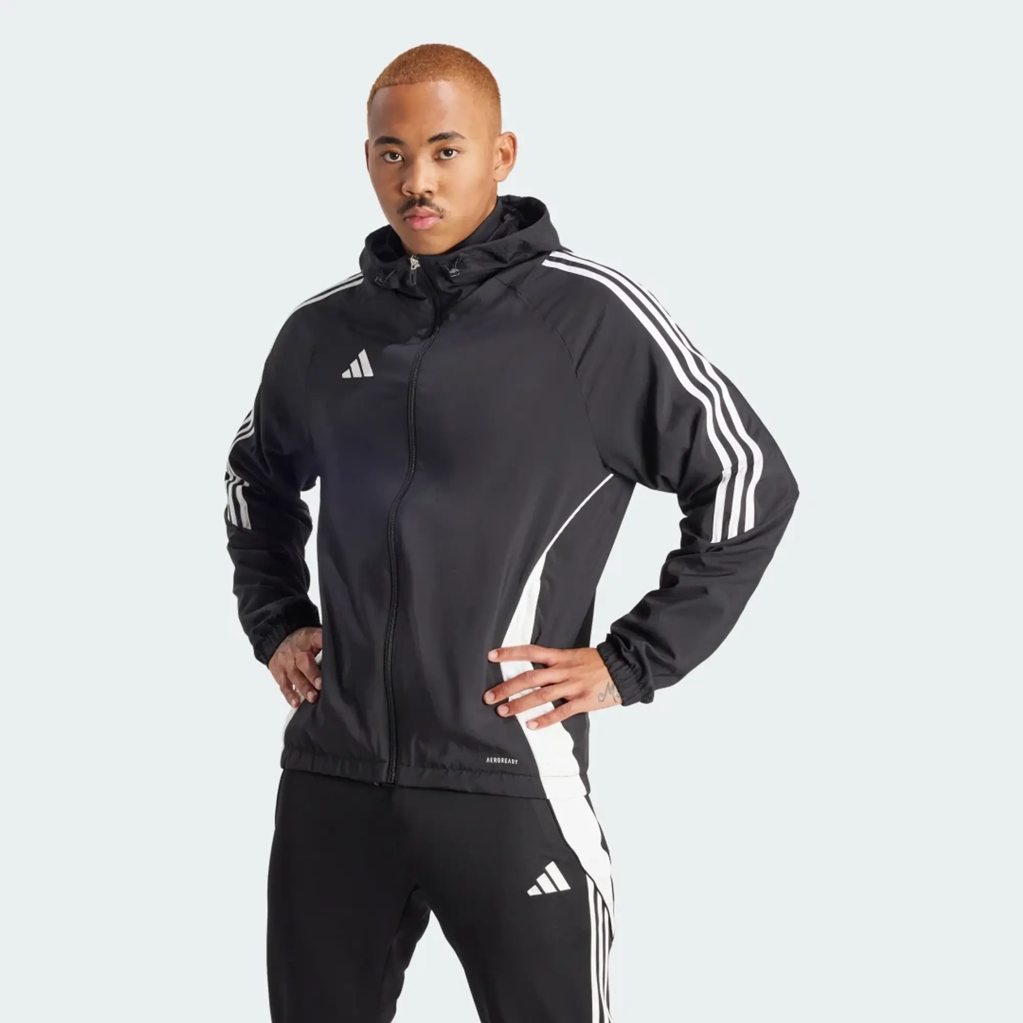 Adidas Tiro 24 Windbreaker In Black