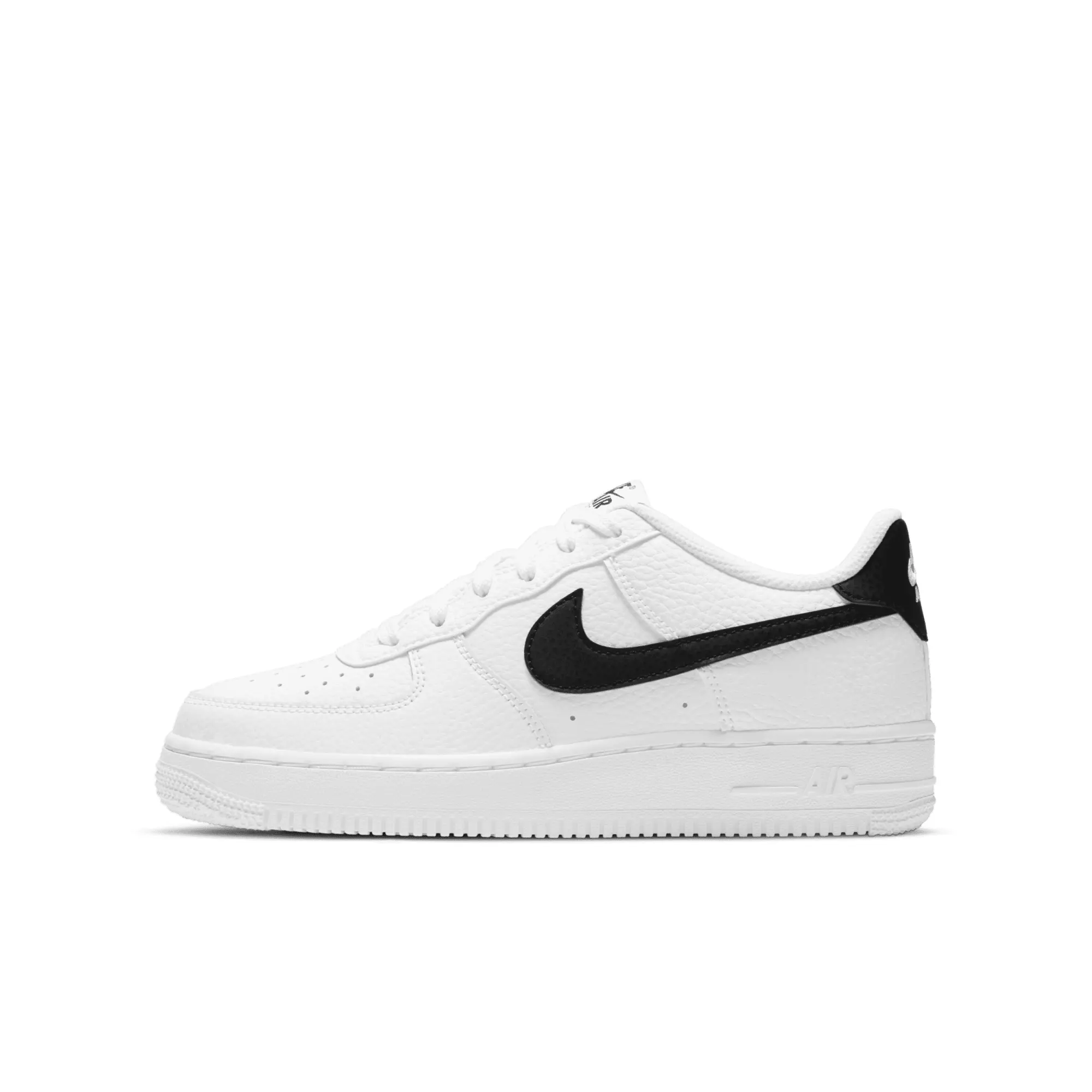 Nike Junior Air Force 1 Low Trainer Black Size 3 White