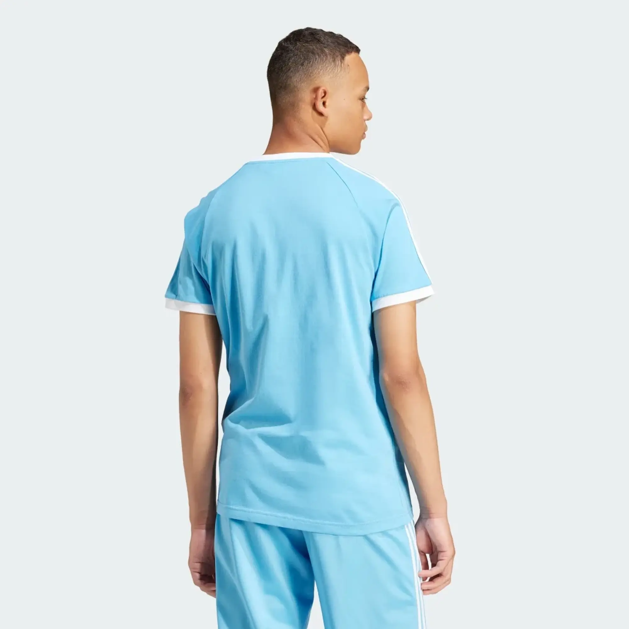adidas Originals 3-Stripes T-Shirt - Blue - Size L - Blue