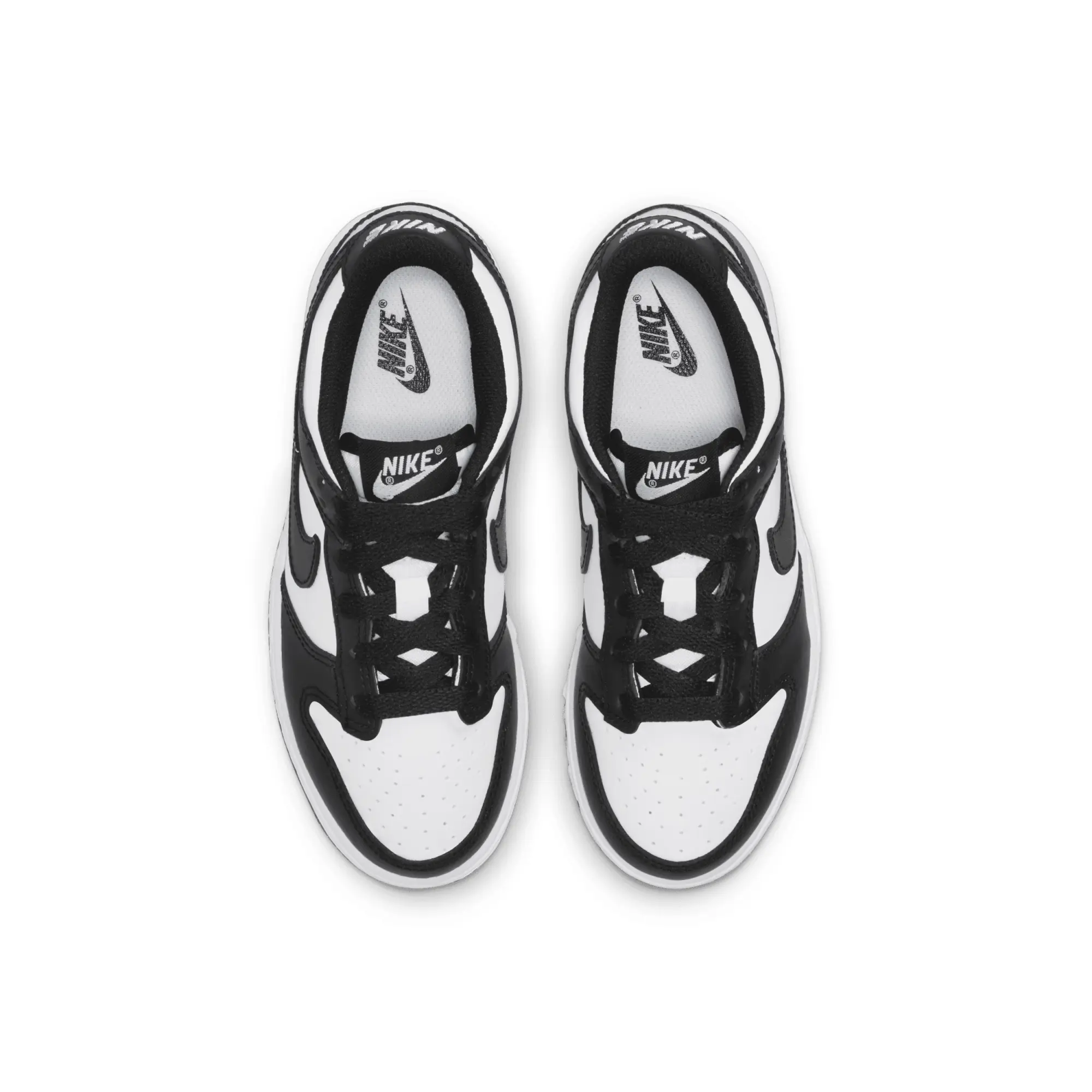 Black and white nikes for kids best sale