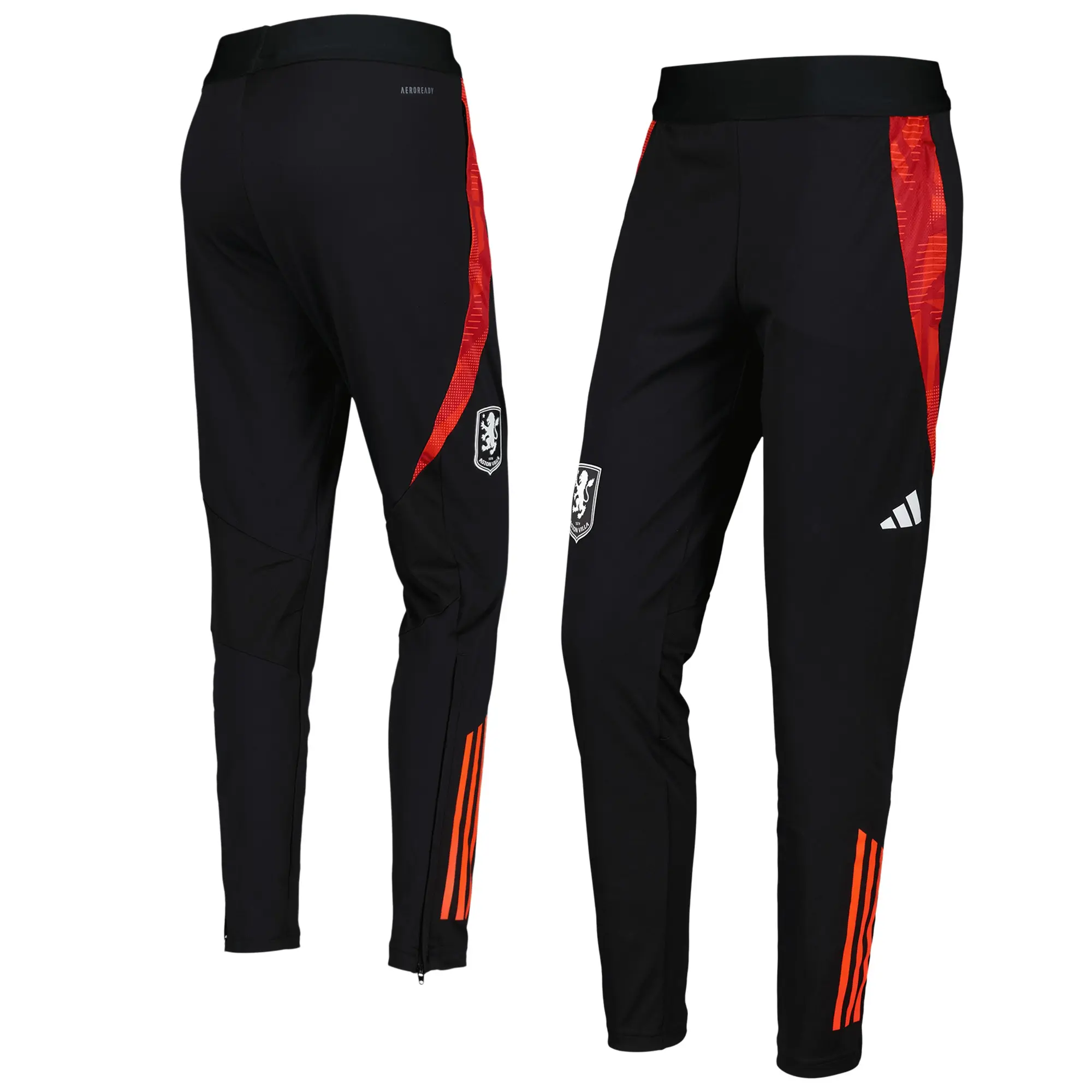 Aston Villa Adidas Training Pants - Black - Womens