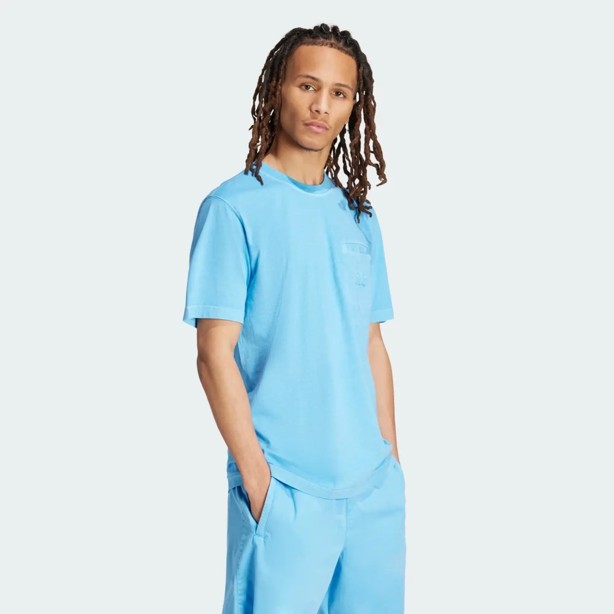 adidas Trefoil Essentials + Dye Pocket T-Shirt