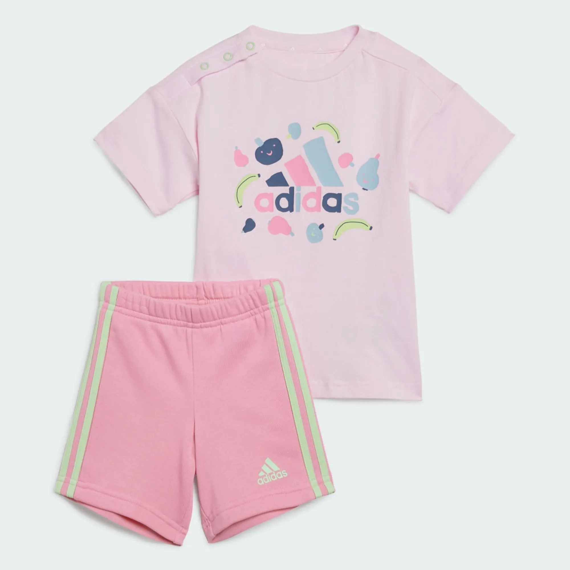 adidas Essentials Allover Print Tee Set Kids