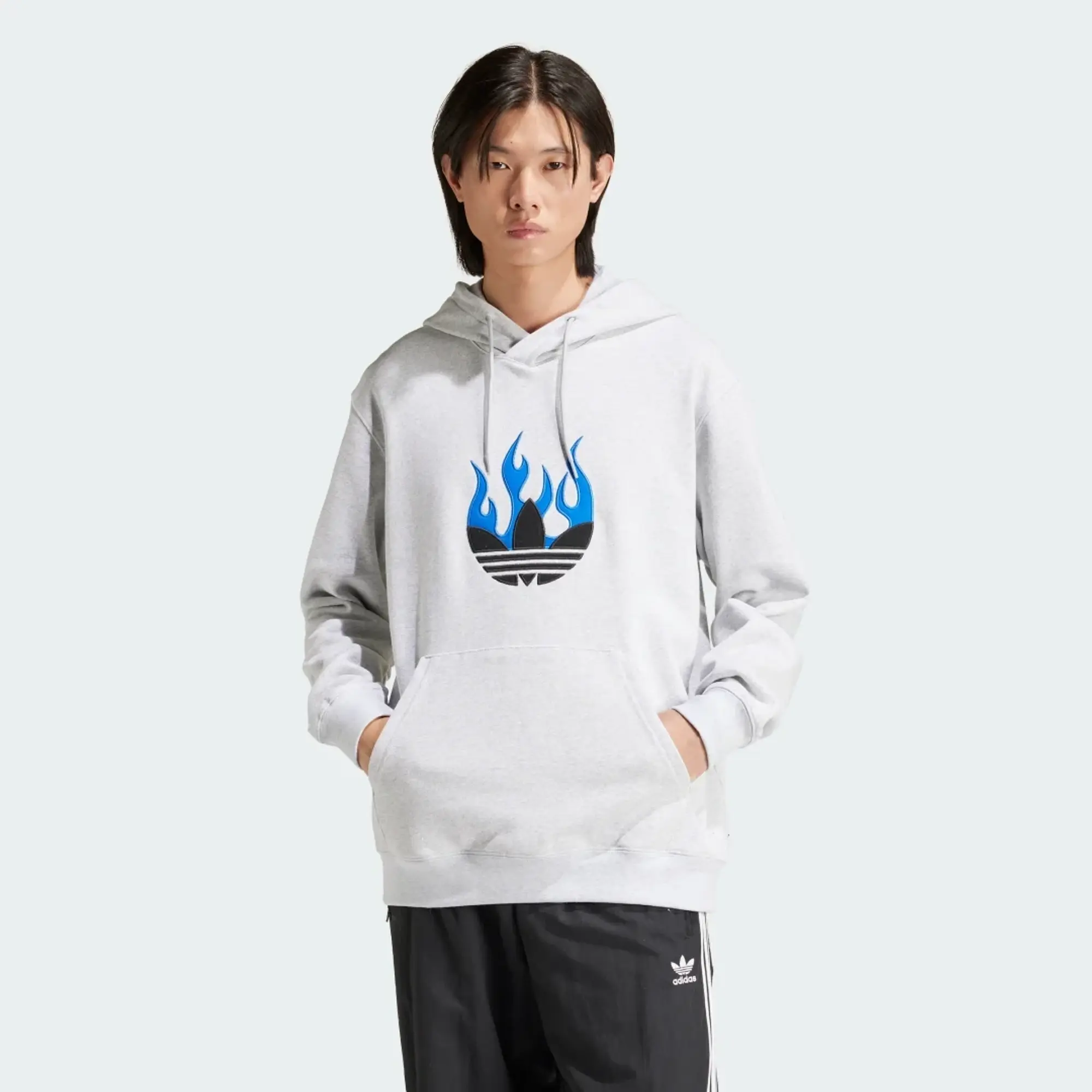 adidas Flames Hoodie, Grey