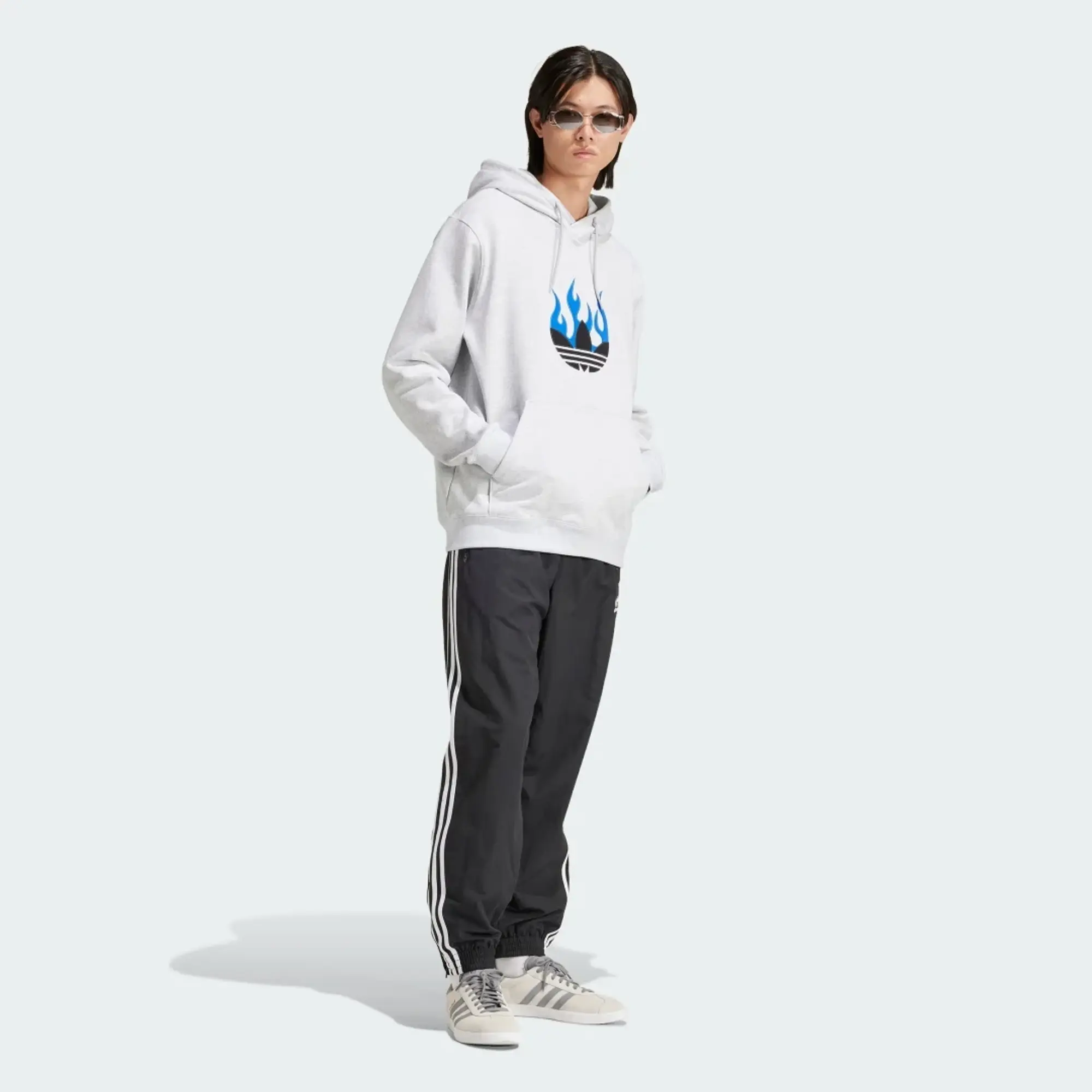 adidas Flames Hoodie, Grey