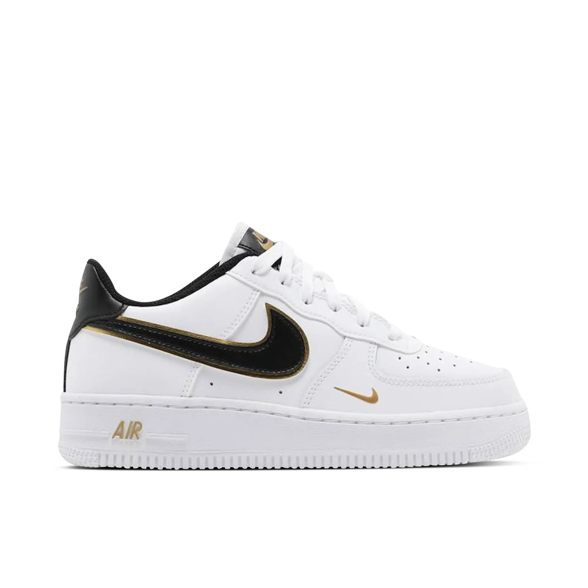 Black air force 1 with yellow swoosh hotsell