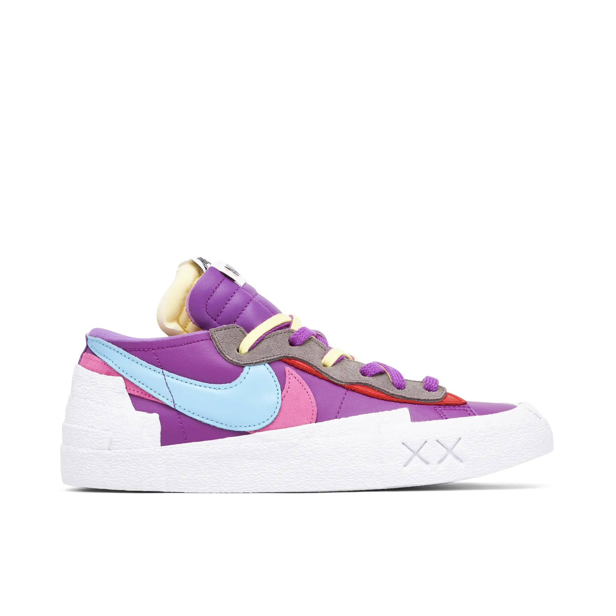 Kaws X Sacai X Nike Blazer Low Purple Multi