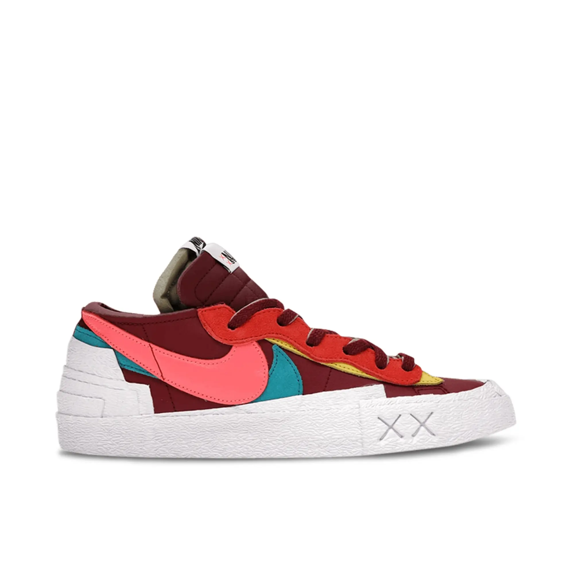 Kaws X Sacai X Nike Blazer Low Red Multi