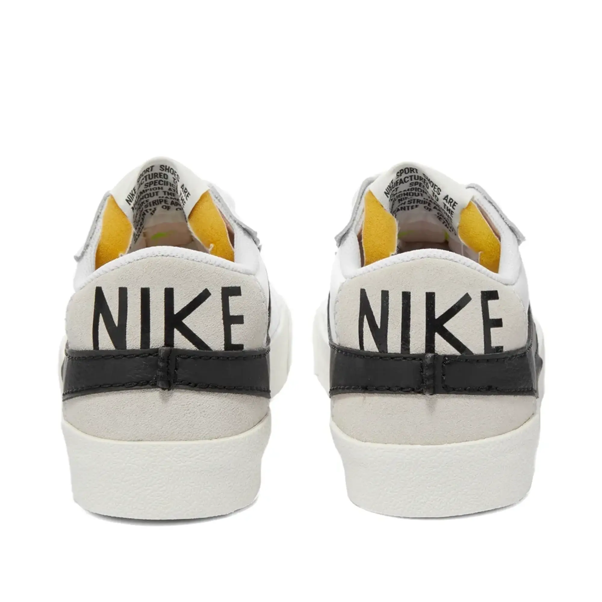 Nike blazer jumbo low trainers in white & black