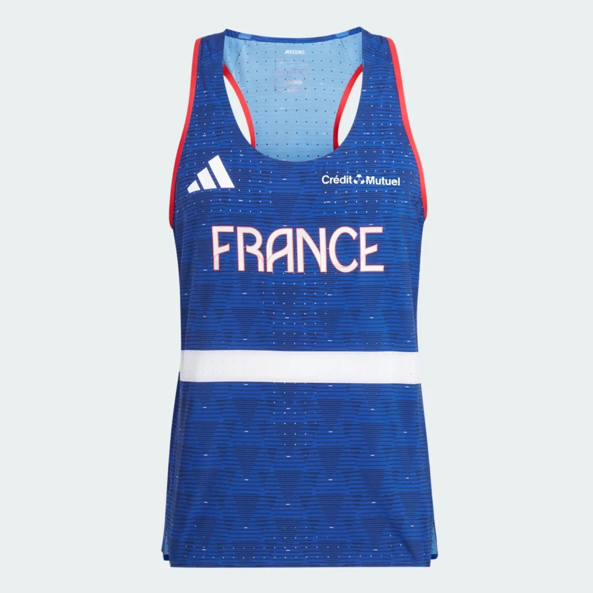 adidas Team France Vest - Semi Lucid Blue - Mens