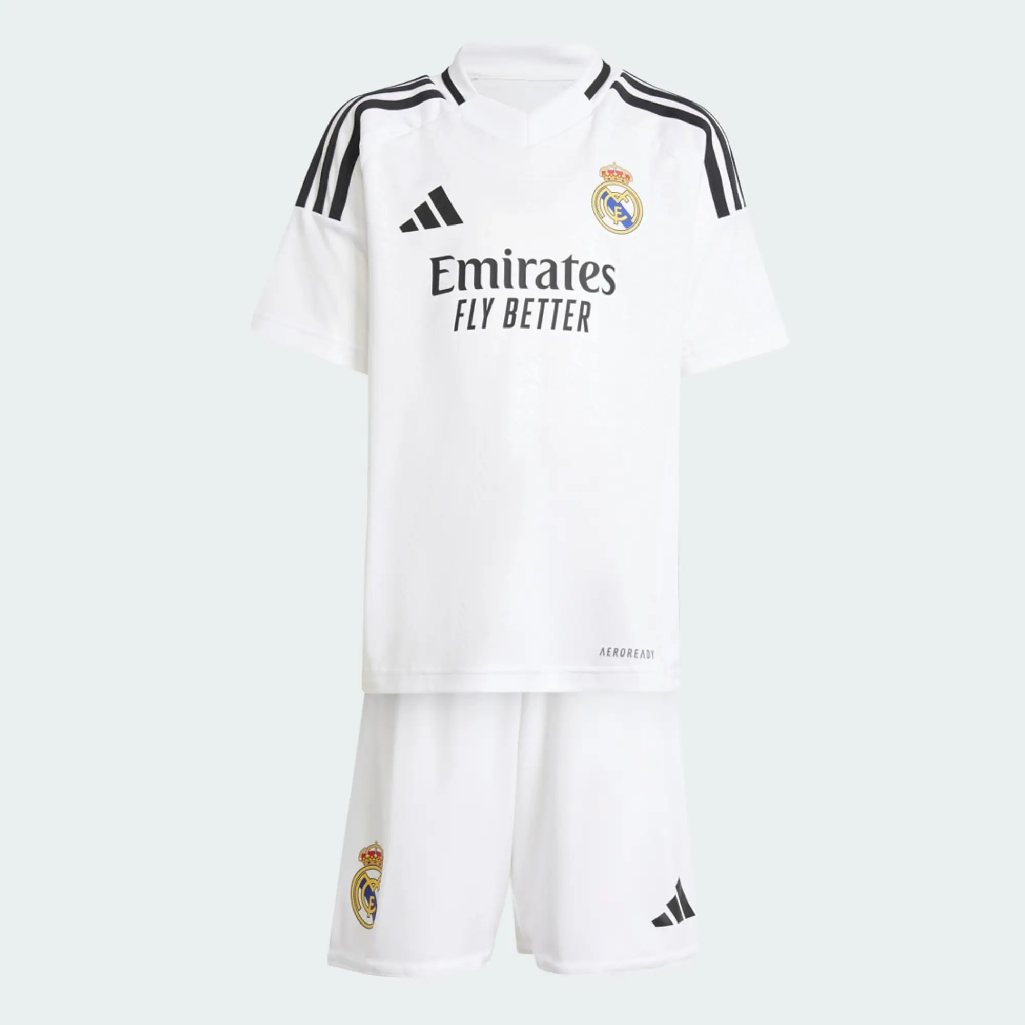 adidas Real Madrid Kids SS Home Mini Kit 2024/25