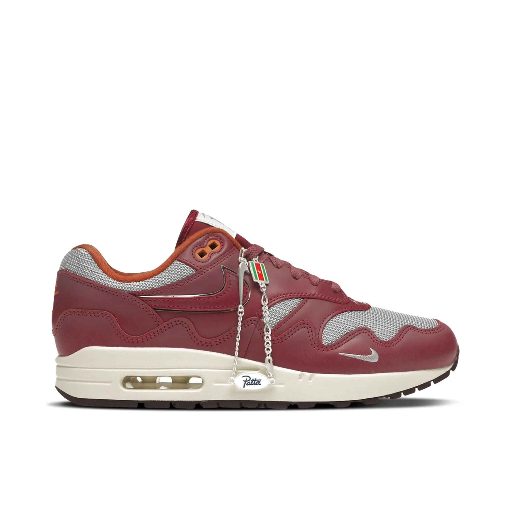 Patta X Nike Air Max 1 Waves Rush Maroon