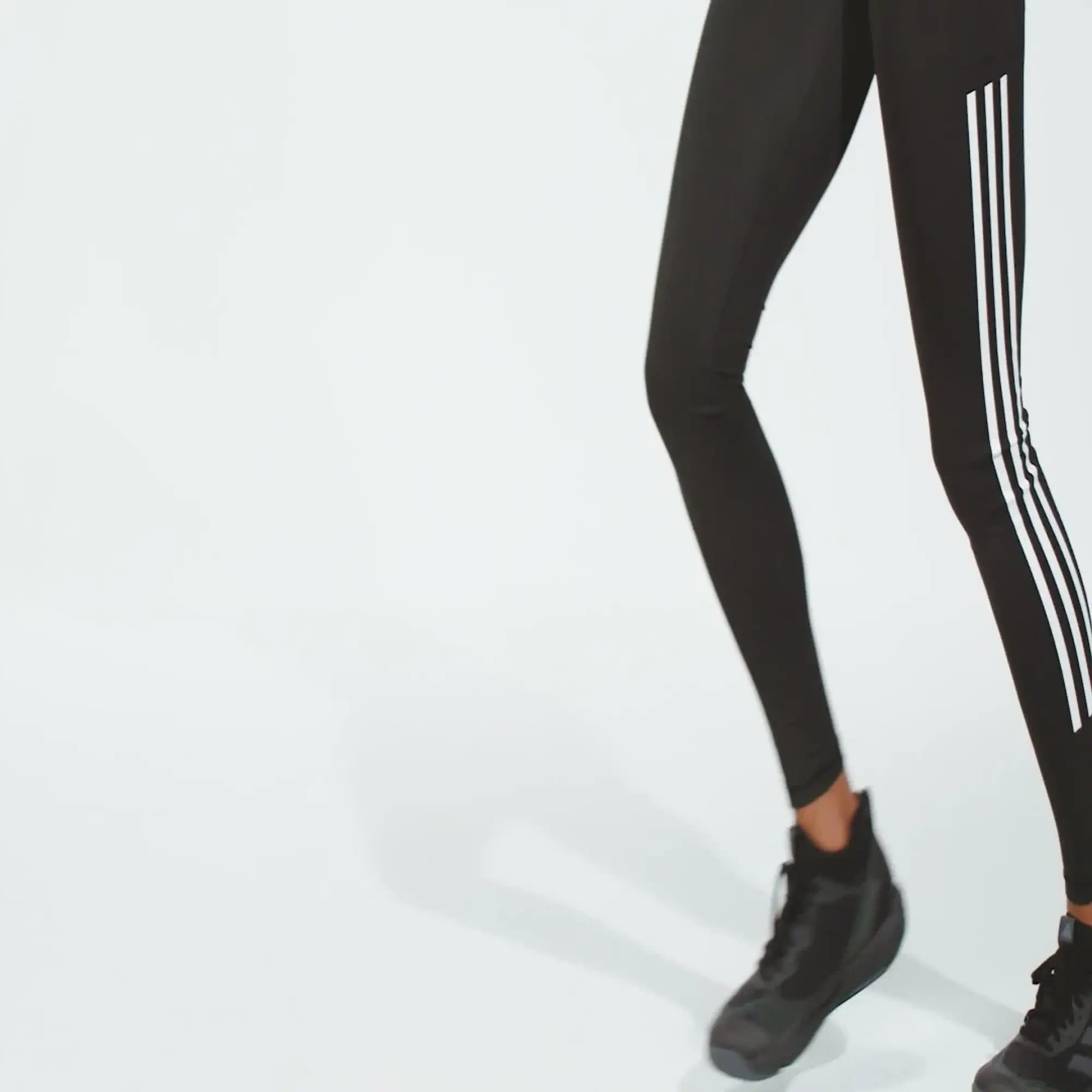 adidas Women Optime 3 Stripes Full Length Leggings