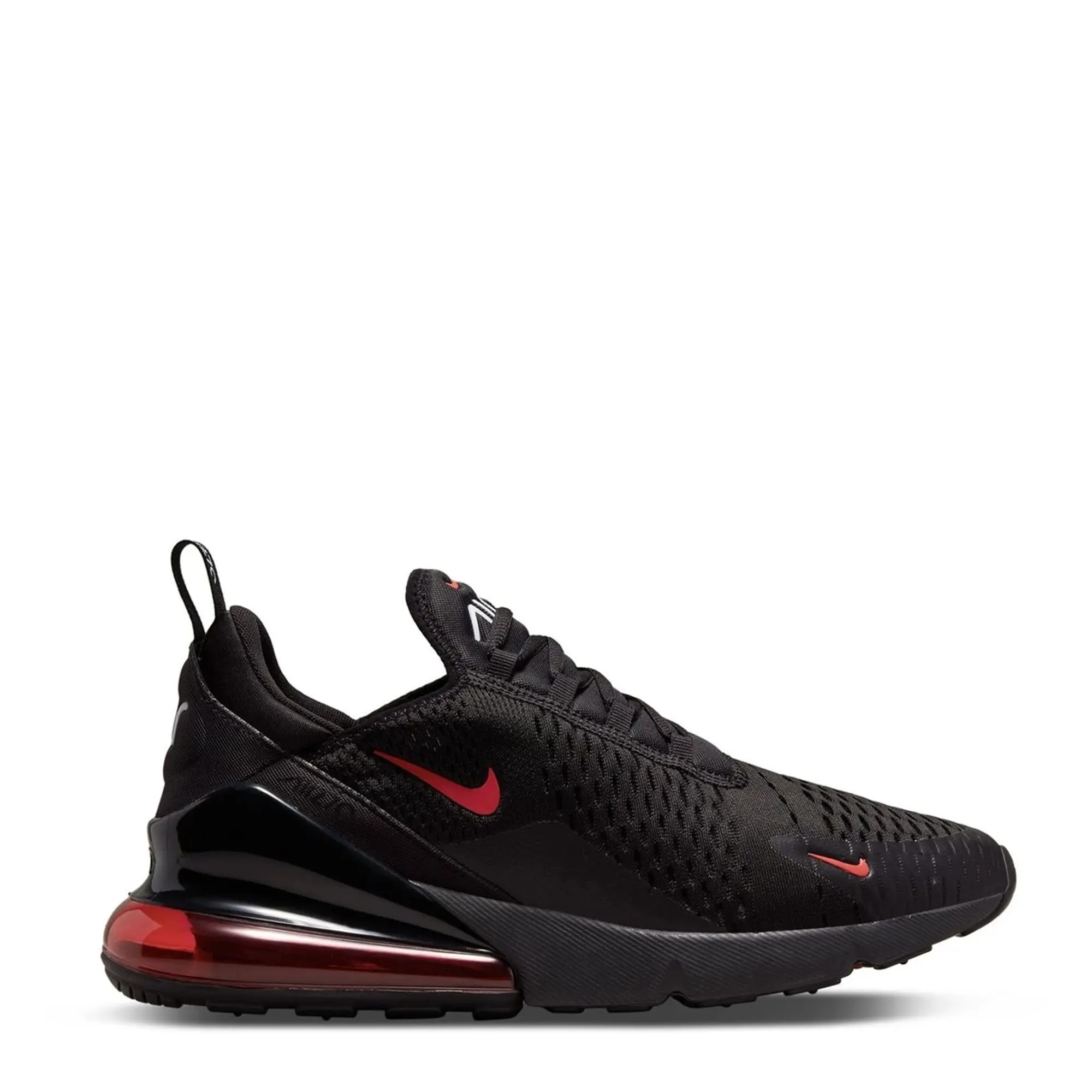 Nike Unisex Air Max 270 Trainers, Black/White/University Red Mesh