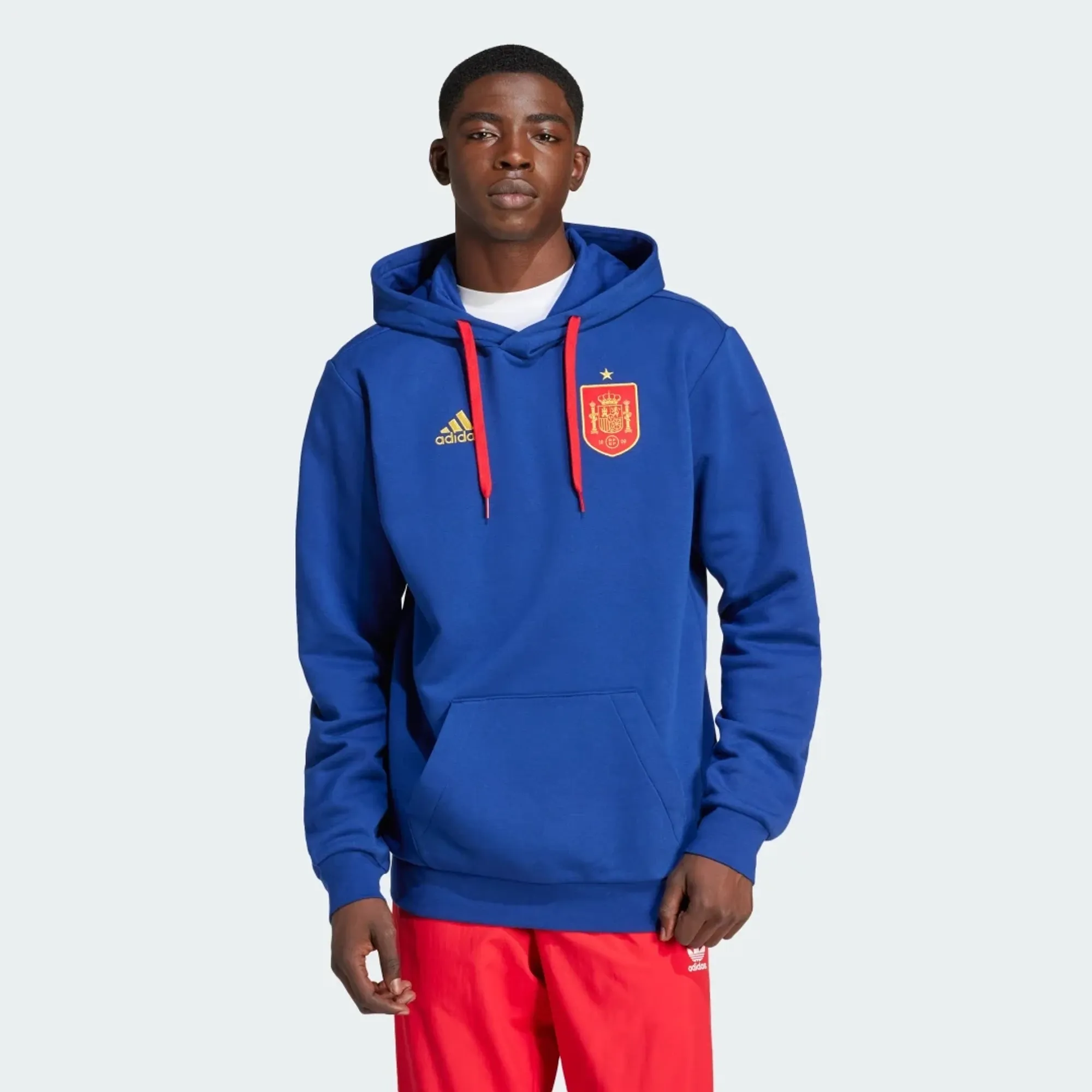 Spain DNA Hooded Top (Blue) 2024-2025 Men's Size: Medium Made By: Adidas